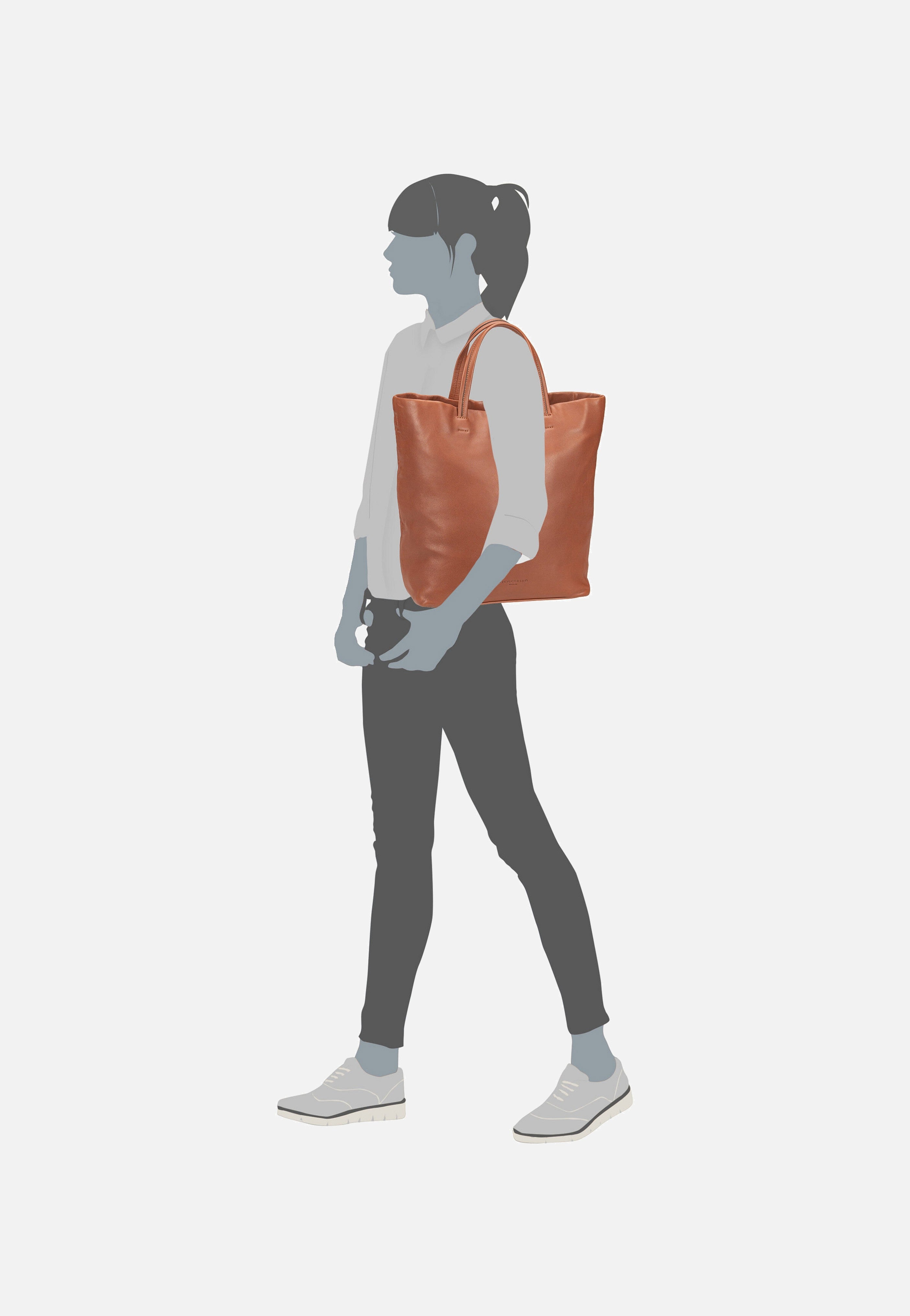 Liebeskind Berlin Hera L Sheep Natural Russet Hobo Bag