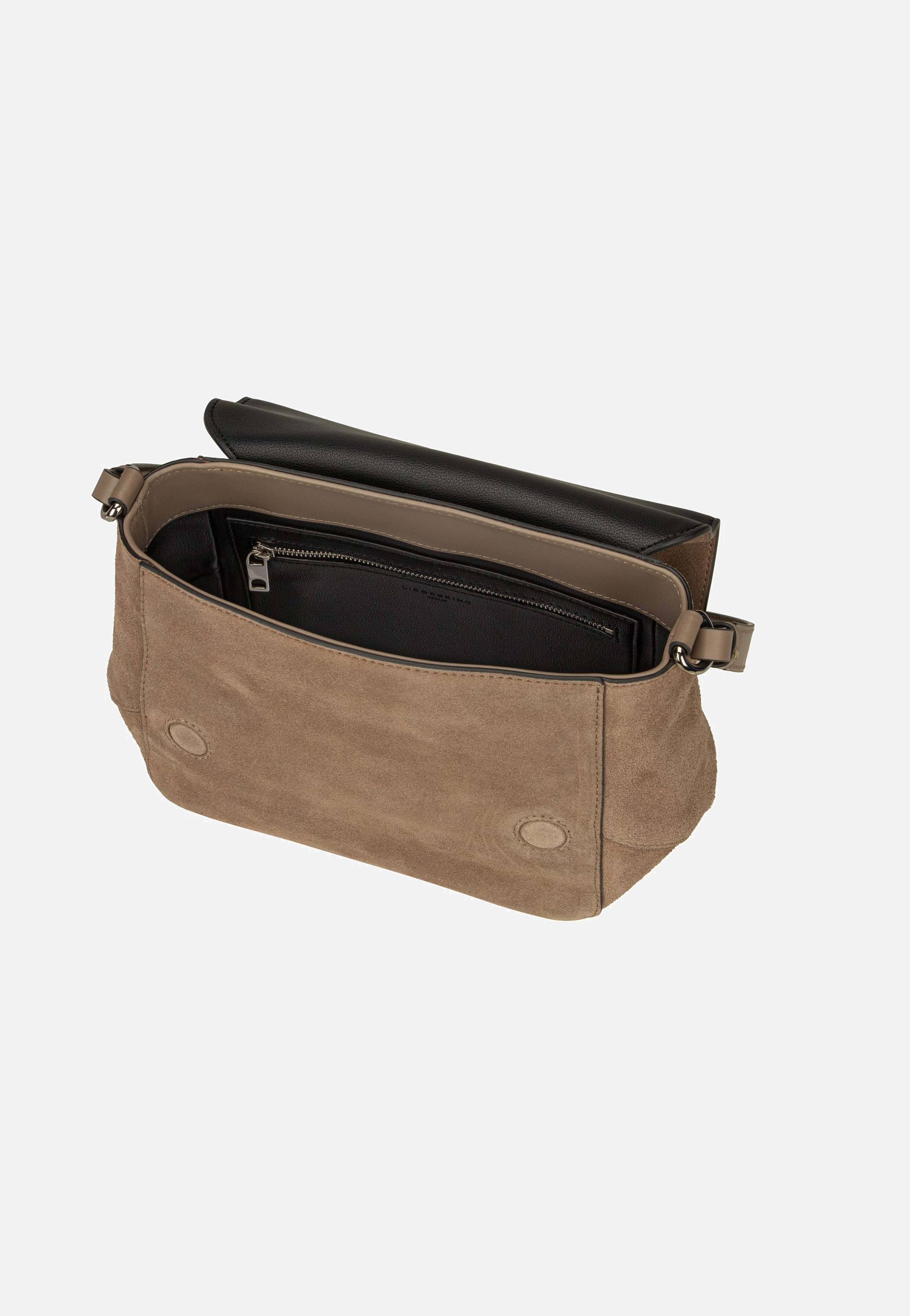Liebeskind Berlin Lilly CB M Suede Neutral Gray Schultertasche