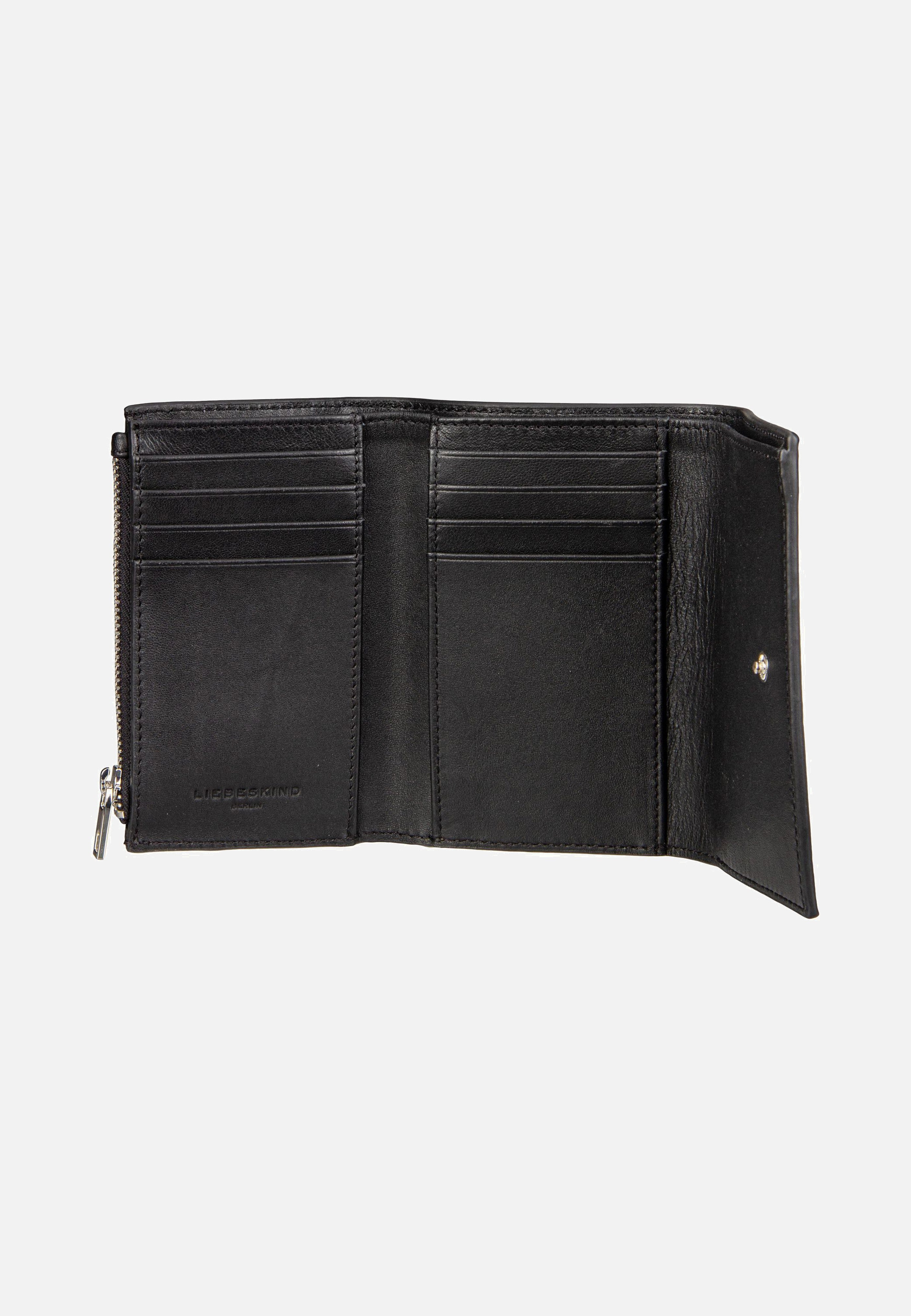 Liebeskind Berlin Linn M Sheep Natural Black Portemonnaie