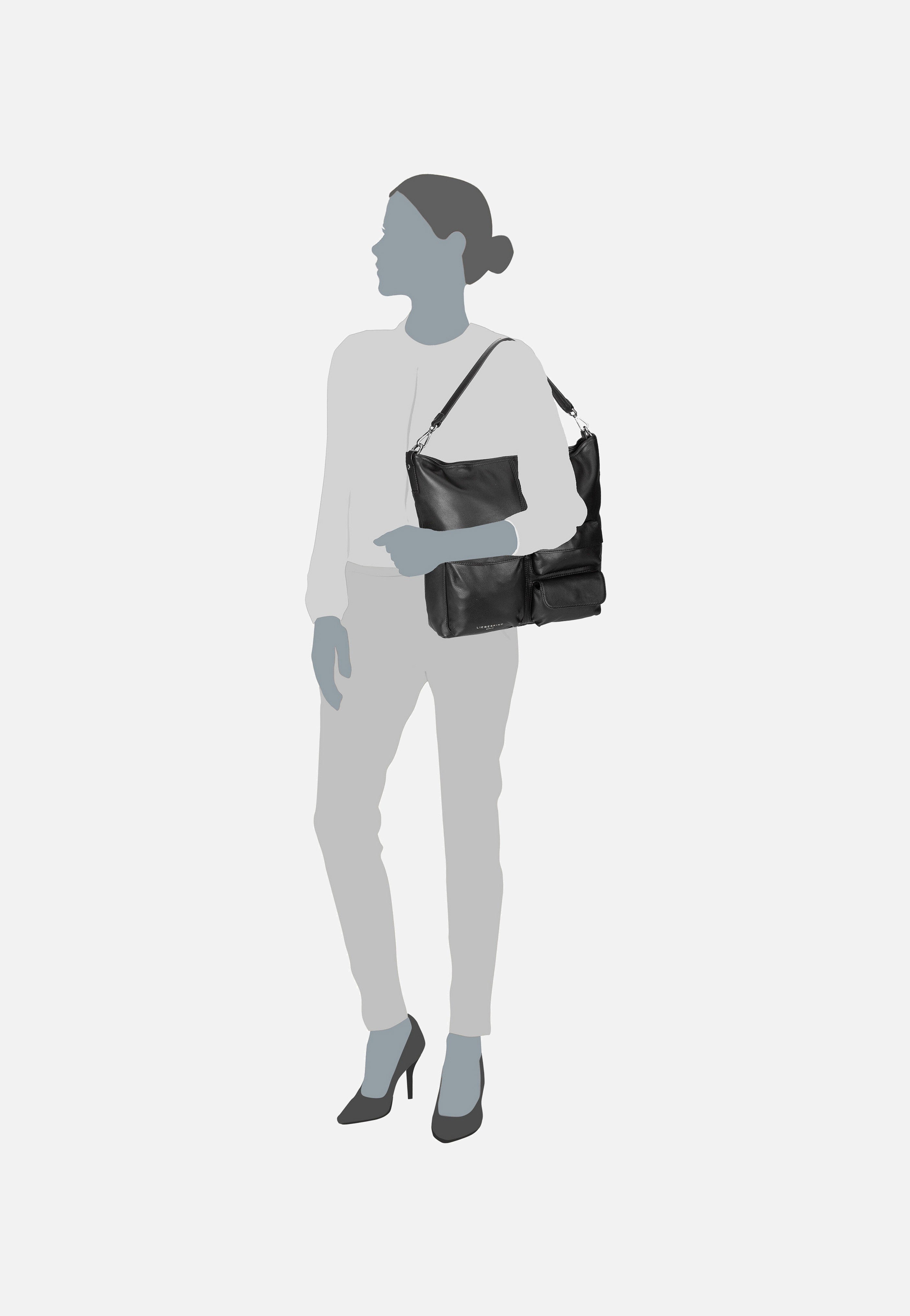 Liebeskind Berlin LK 204 Archive M 2165288 Black Hobo Bag