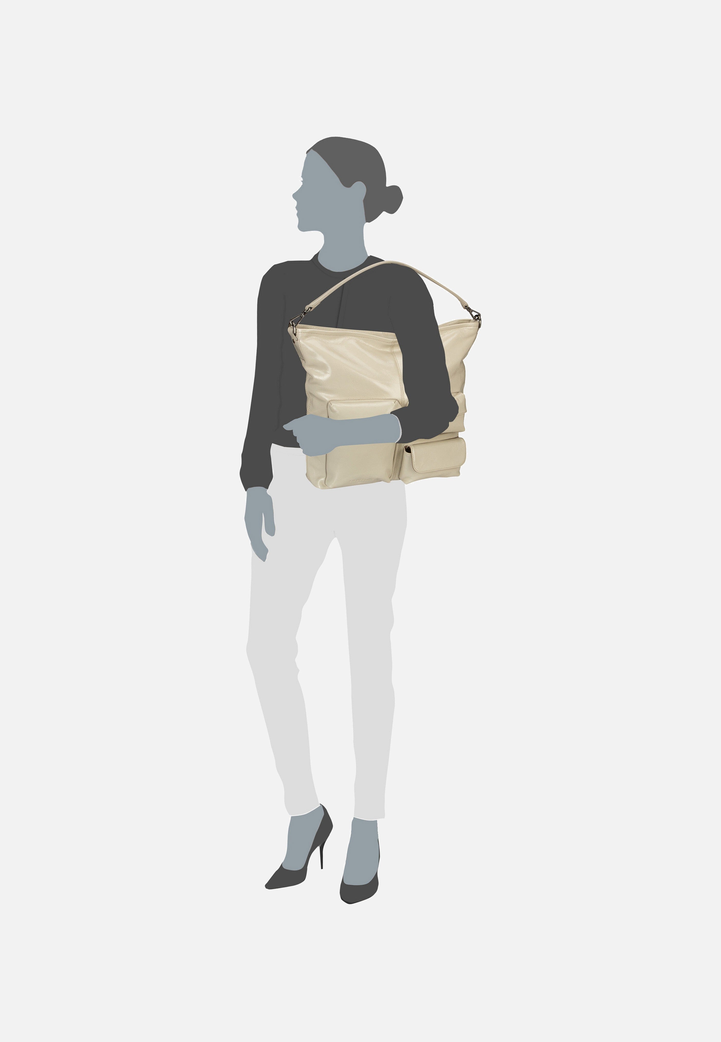 Liebeskind Berlin LK 204 M Archive Milk Hobo Bag
