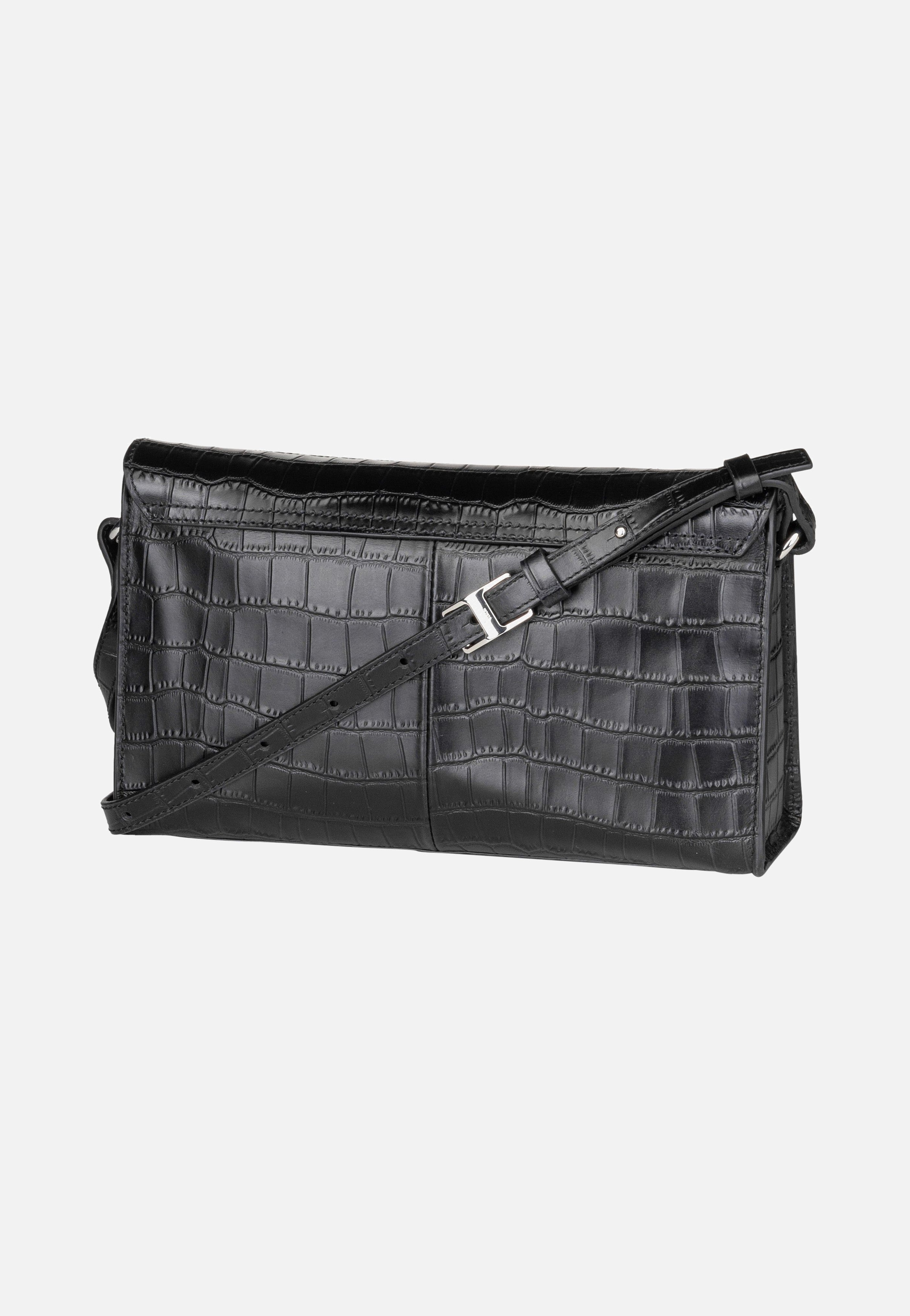 Liebeskind Berlin Lora New Croco 2158355 Black Umhängetasche