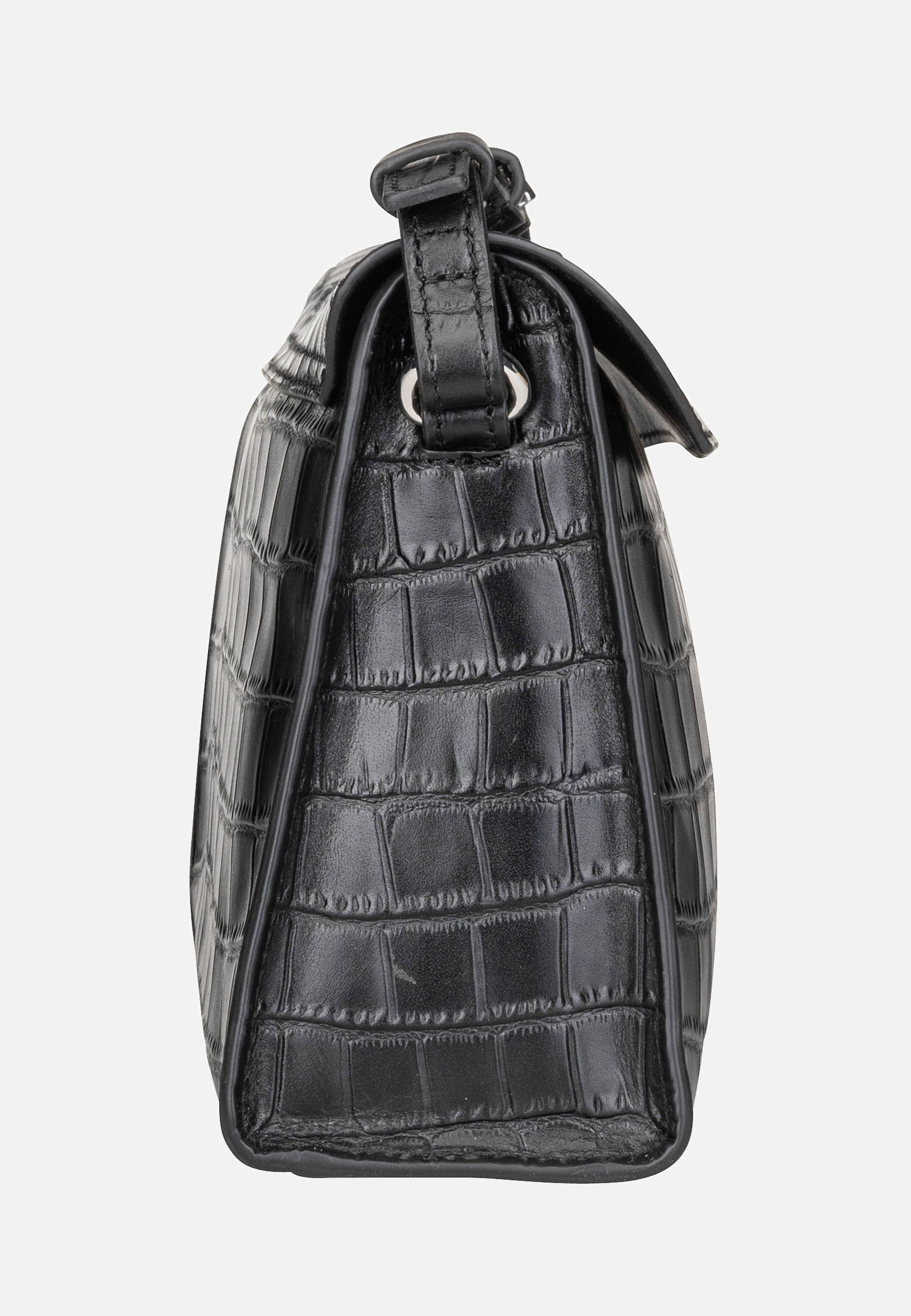 Liebeskind Berlin Lora New Croco 2158355 Black Umhängetasche