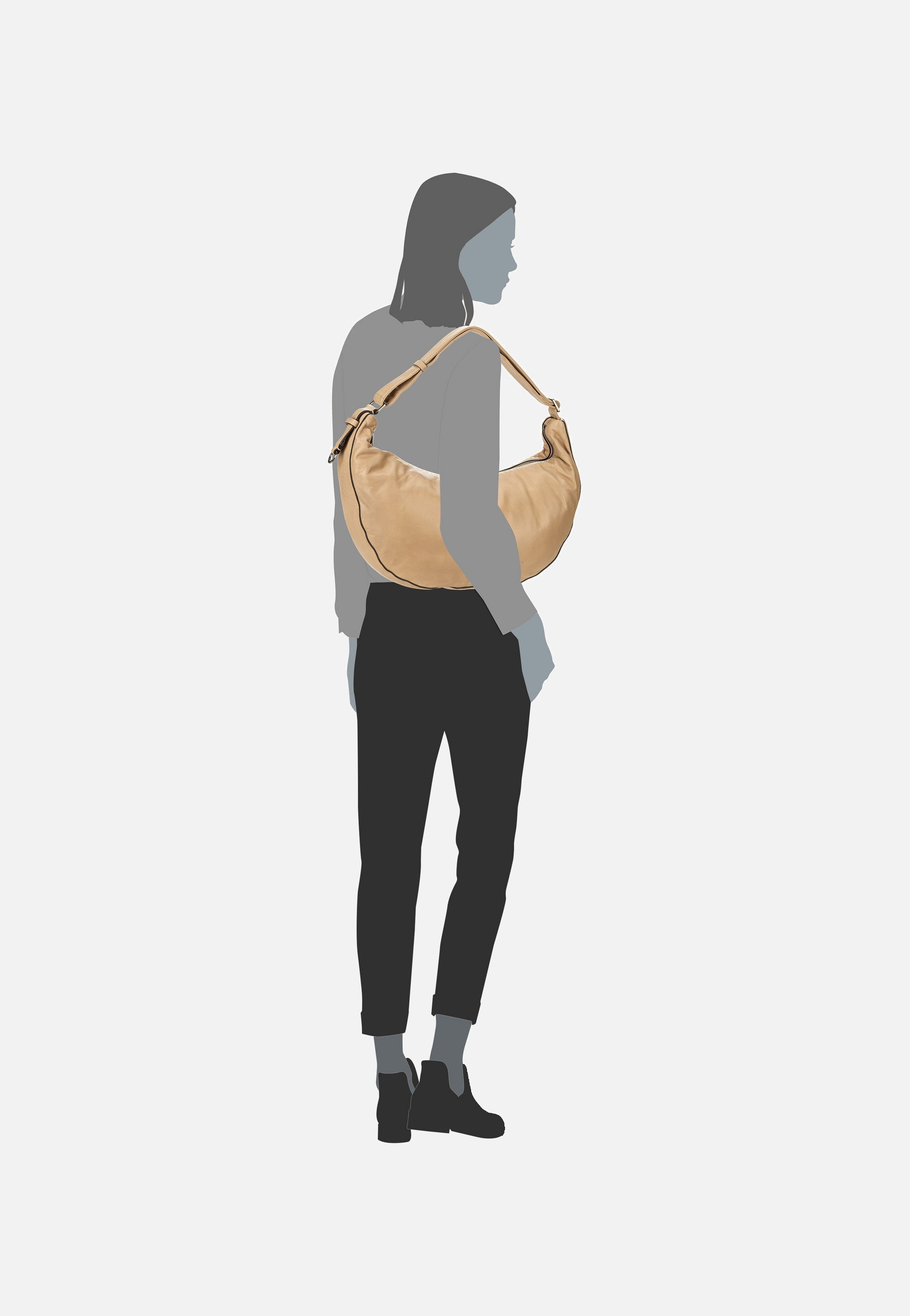 Liebeskind Berlin Moon M 2163247 Sandcastle Hobo Bag