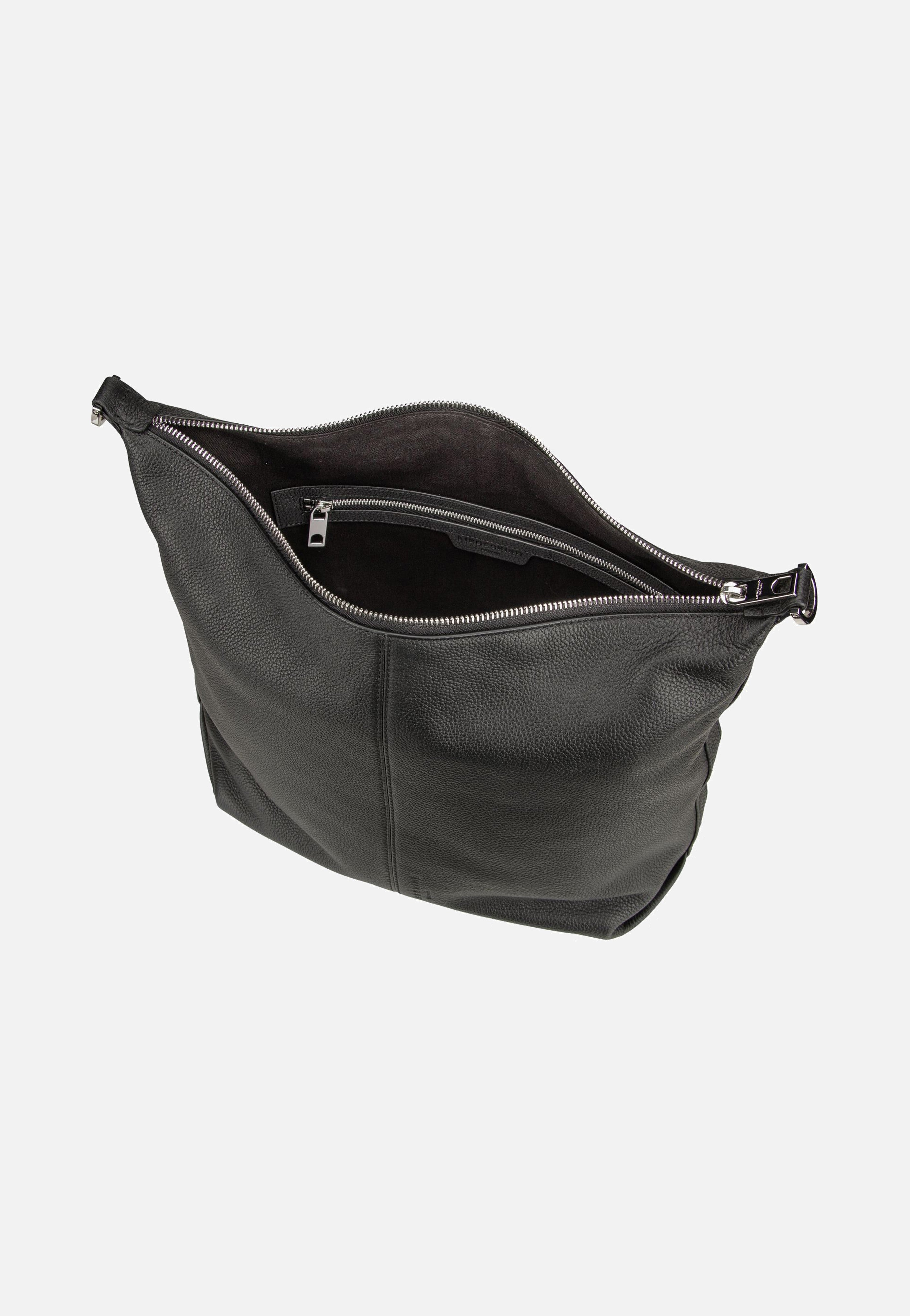 Liebeskind Berlin Paris M Pebble Black Hobo Bag