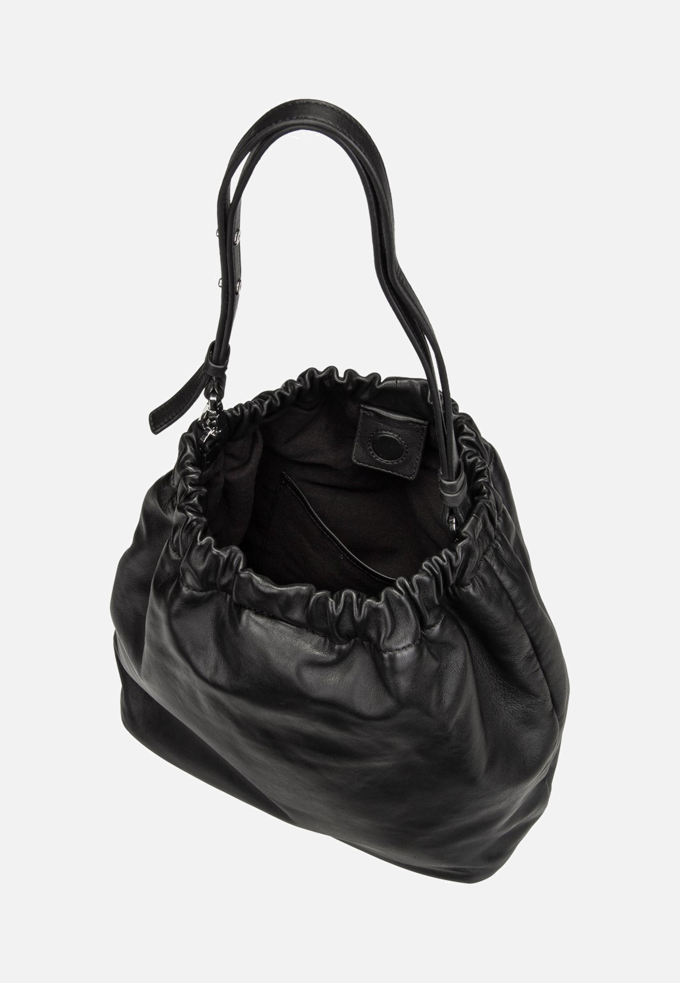 Liebeskind Berlin Cloud II Hobo M Sheep Natural Black Hobo Bag