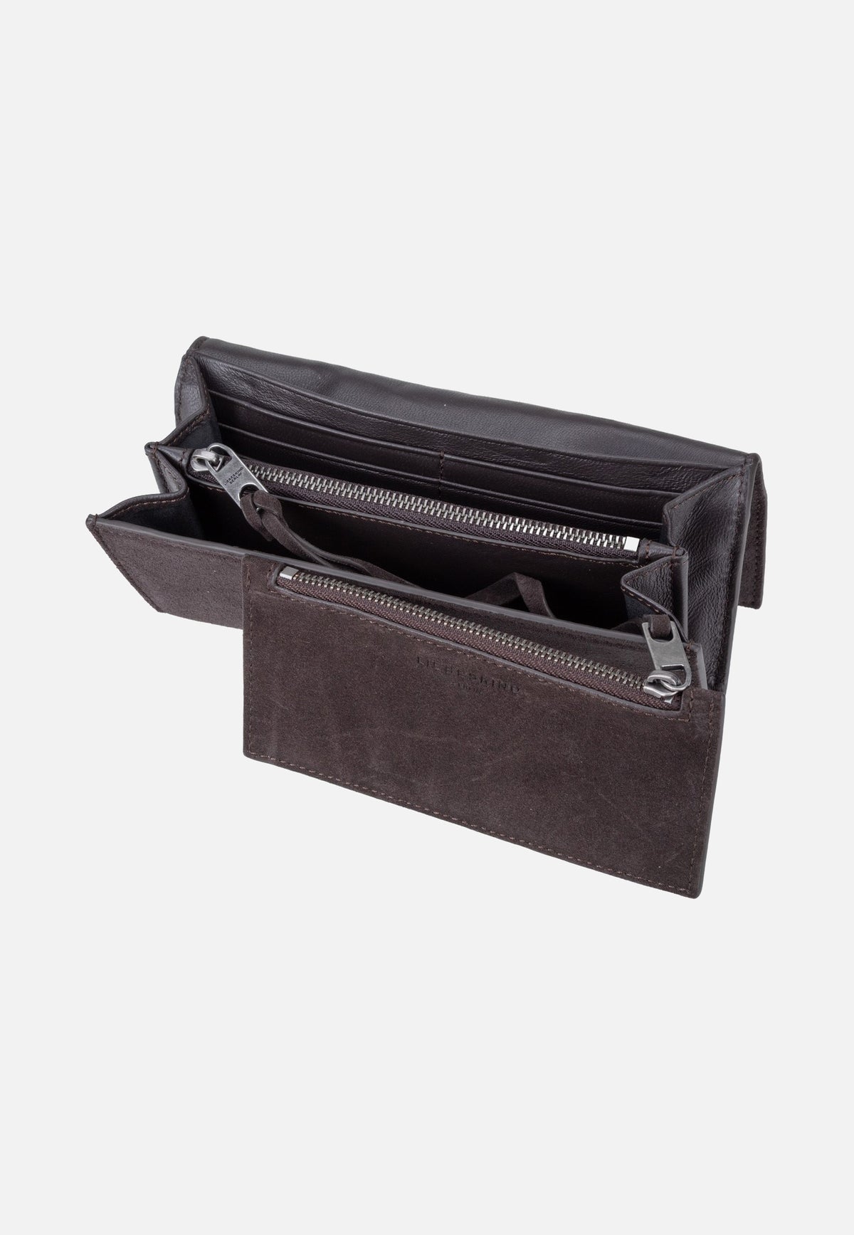 Liebeskind Berlin Cora L Suede Deep Soil Portemonnaie