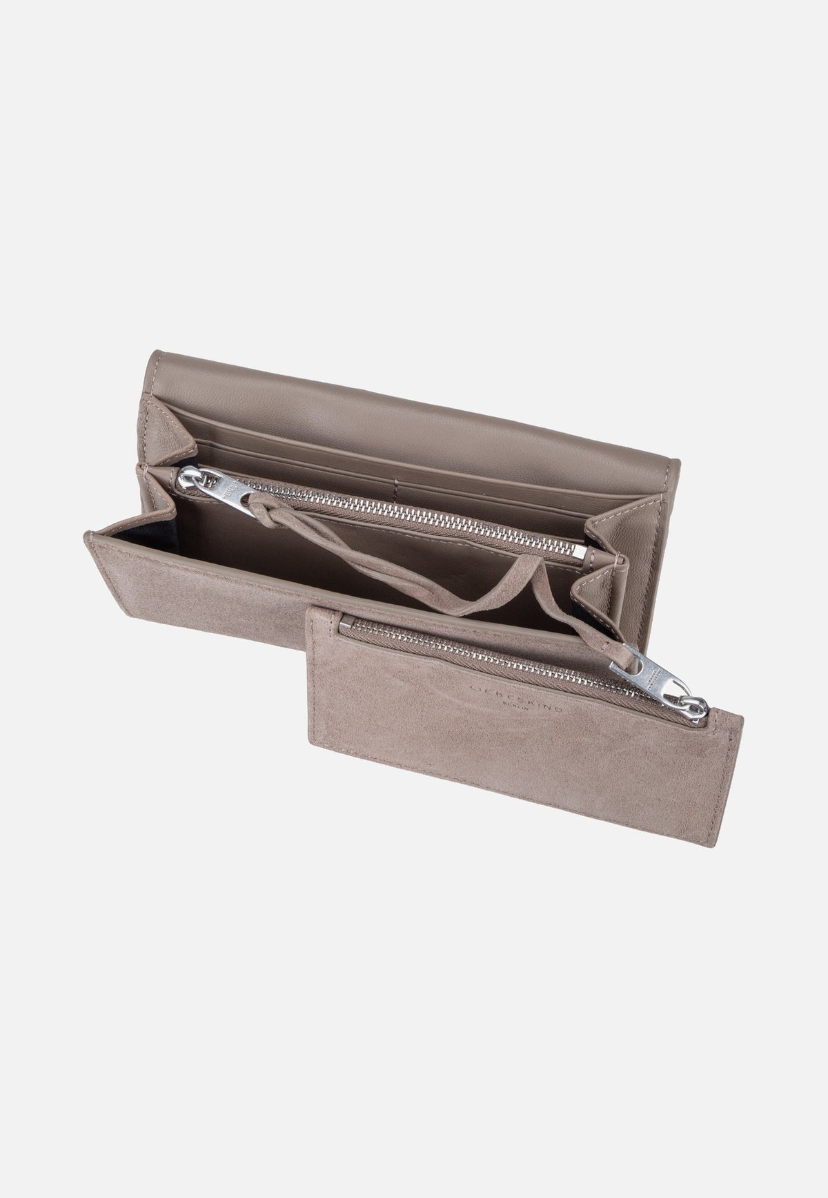 Liebeskind Berlin Cora L Suede Neutral Grey Portemonnaie