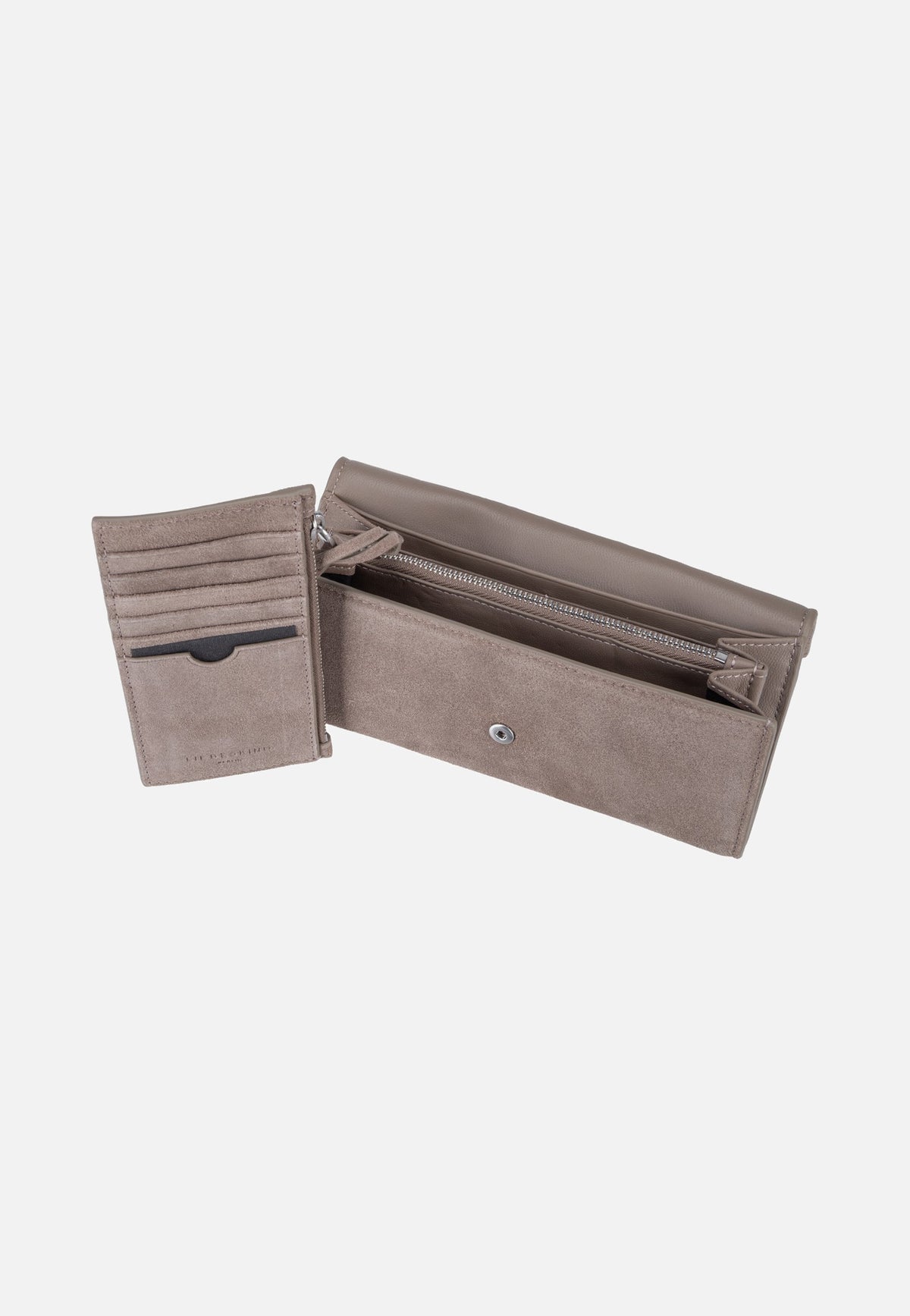 Liebeskind Berlin Cora L Suede Neutral Grey Portemonnaie