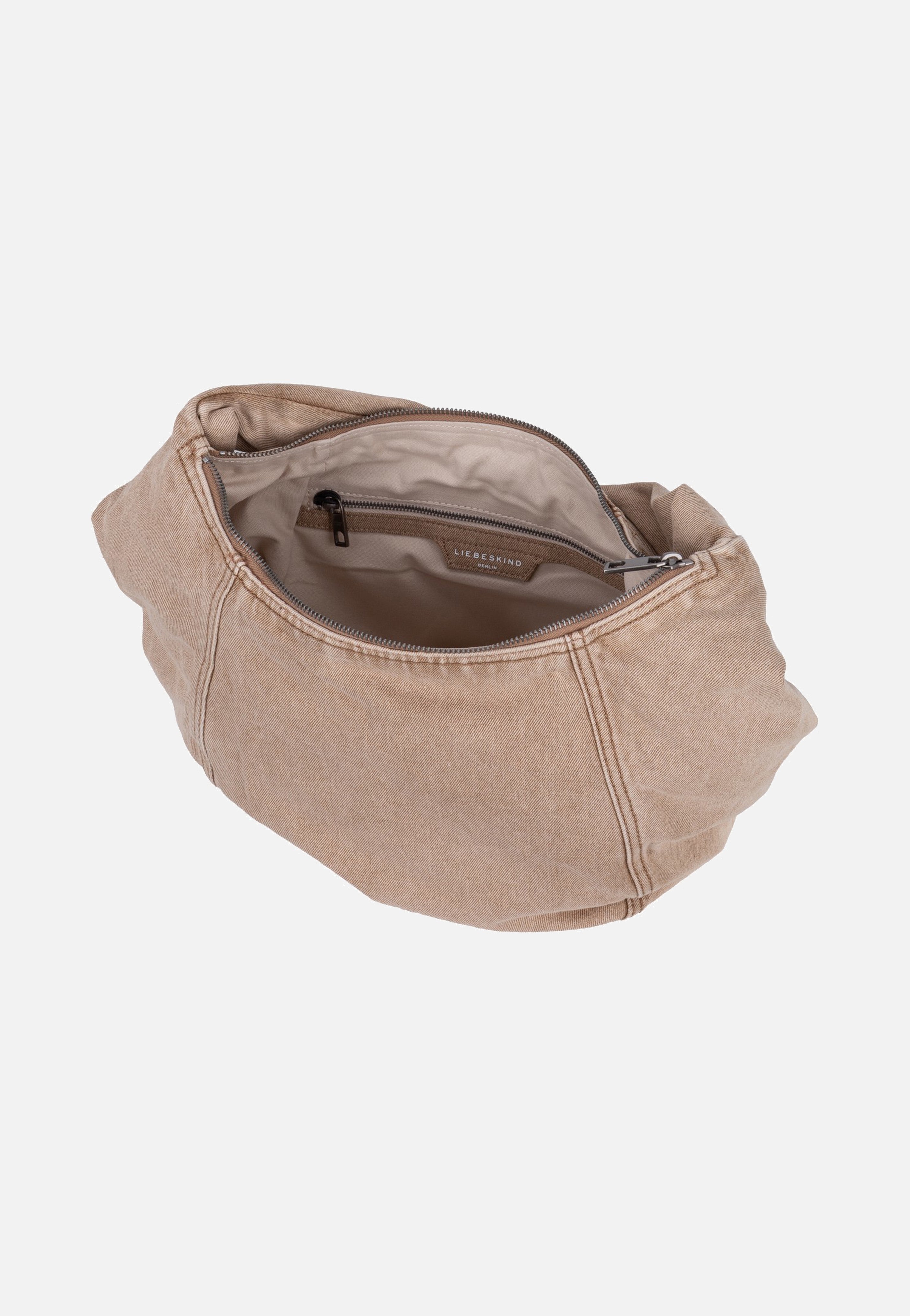 Liebeskind Berlin Farrah II Hobo M Denim Beige Hobo Bag