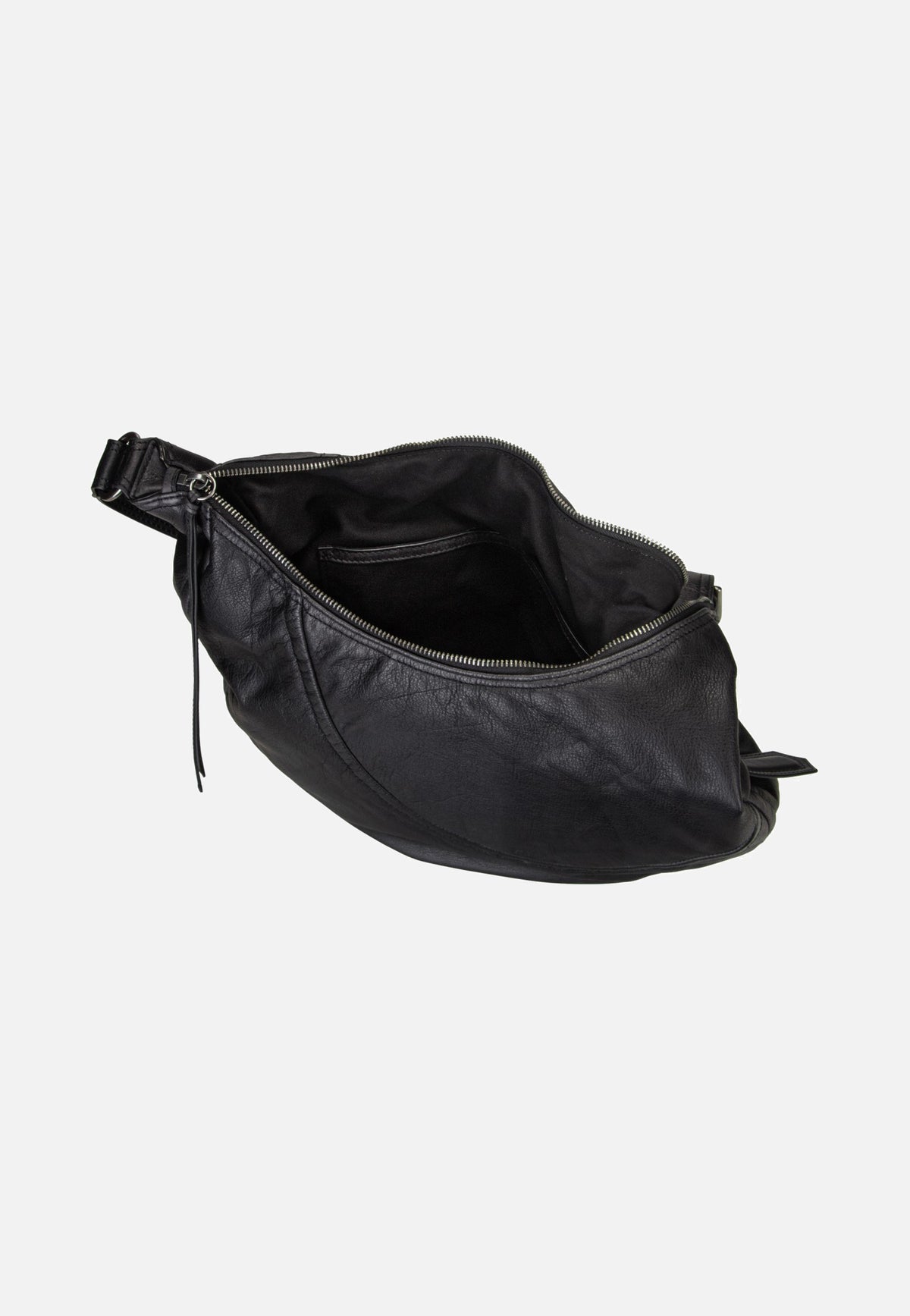 Liebeskind Berlin Luna Hobo M 3D Leather Black Hobo Bag