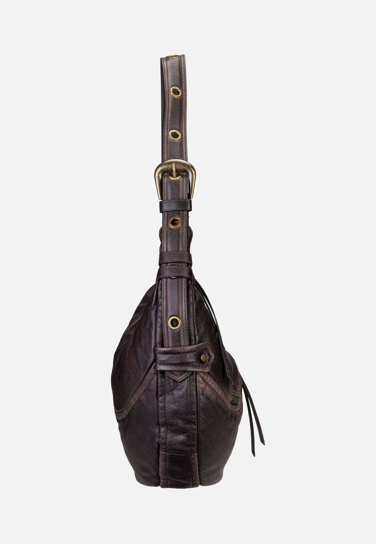 Liebeskind Berlin Luna Hobo M 3D Leather Deep Soil Hobo Bag