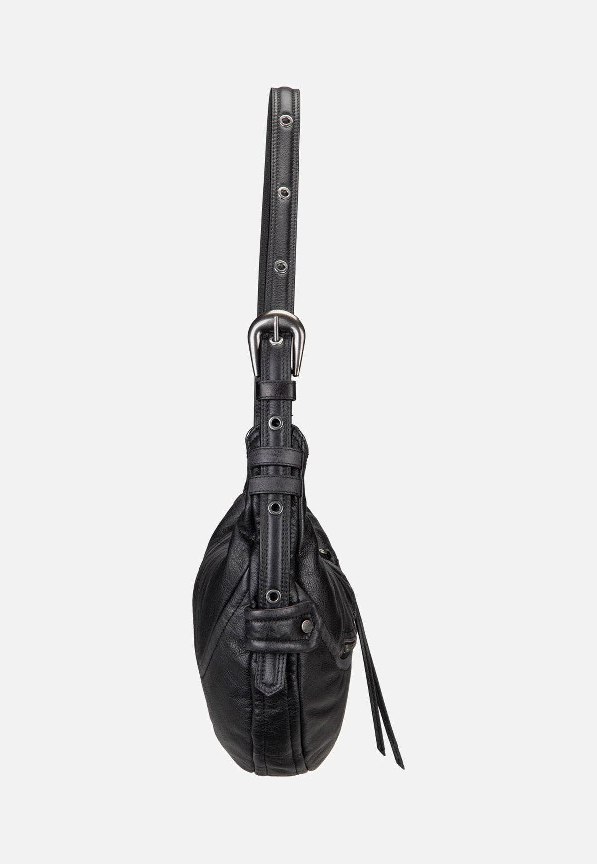 Liebeskind Berlin Luna Hobo S 3D Leather Black Hobo Bag