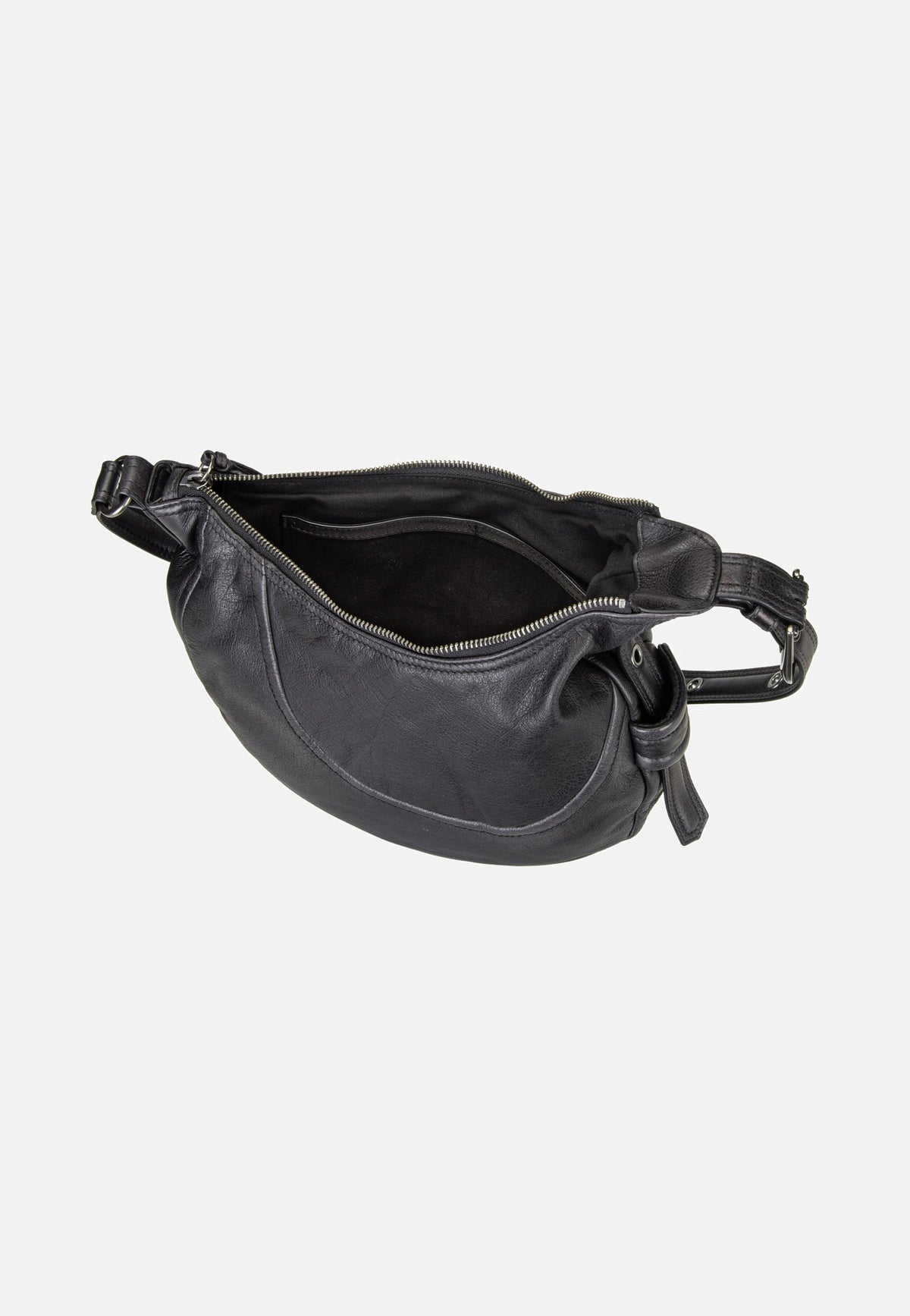Liebeskind Berlin Luna Hobo S 3D Leather Black Hobo Bag