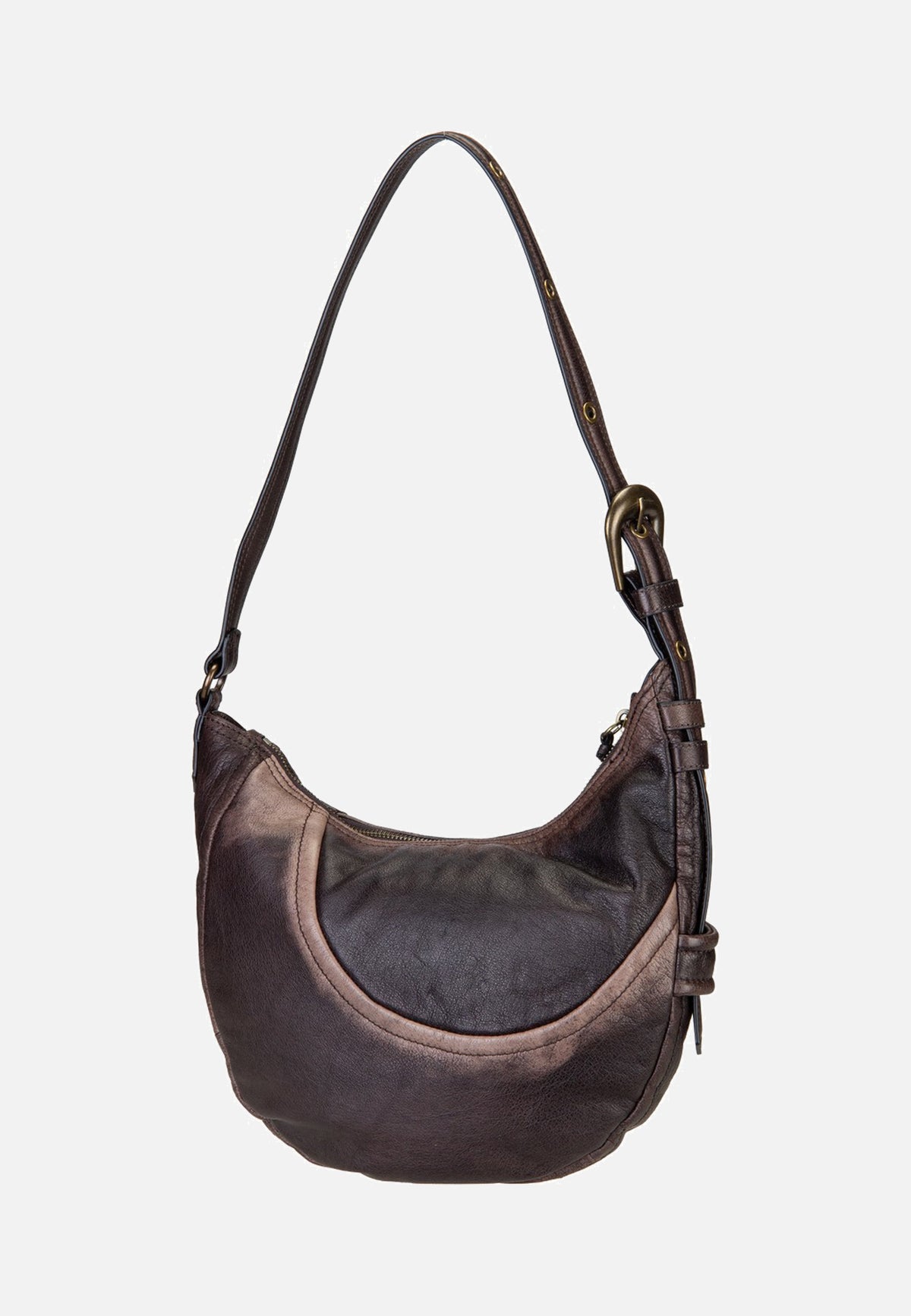 Liebeskind Berlin Luna Hobo S 3D Leather Deep Soil Hobo Bag
