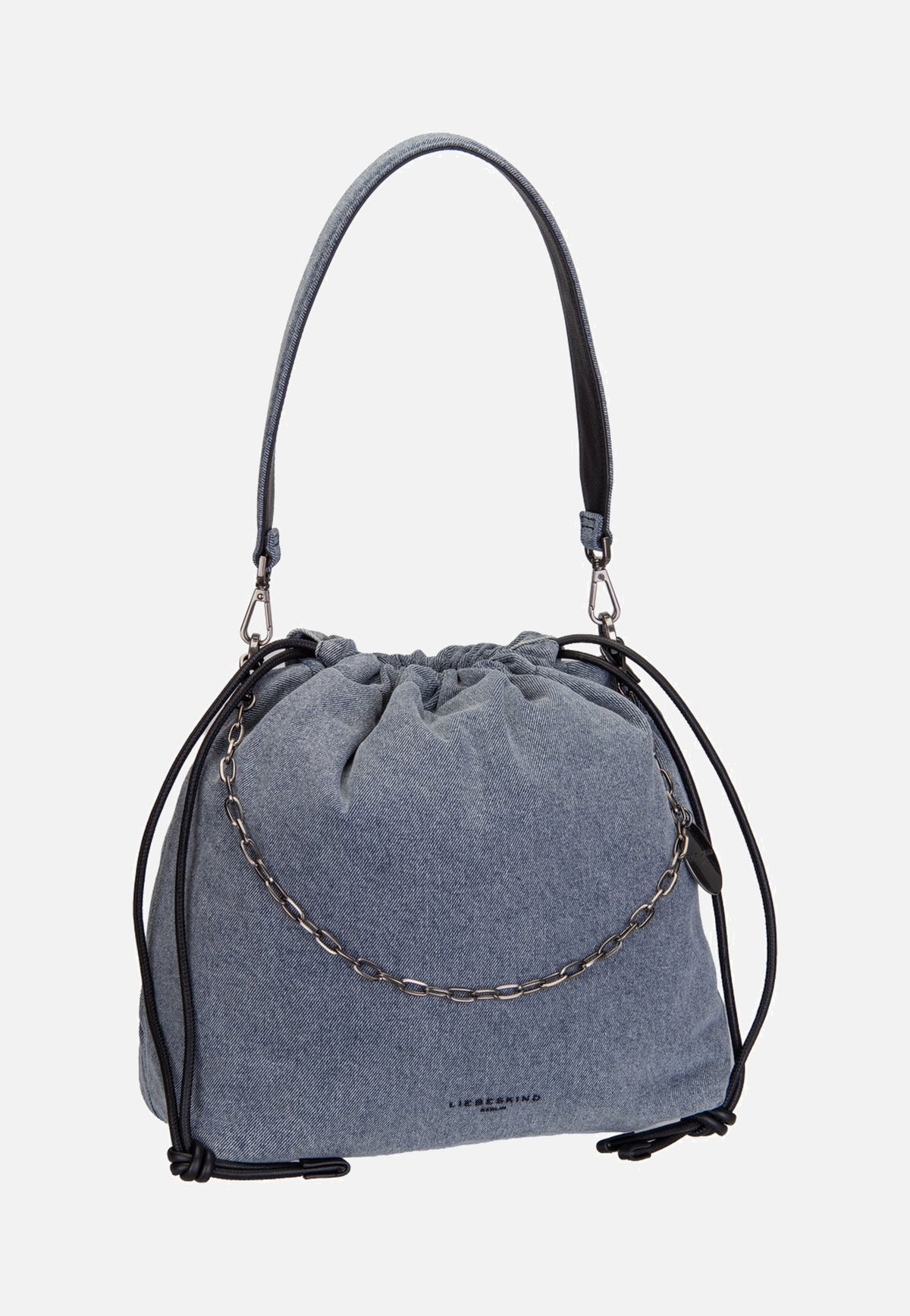 Liebeskind Berlin Lya II Hobo M Denim Blue Denim Bucket Bag