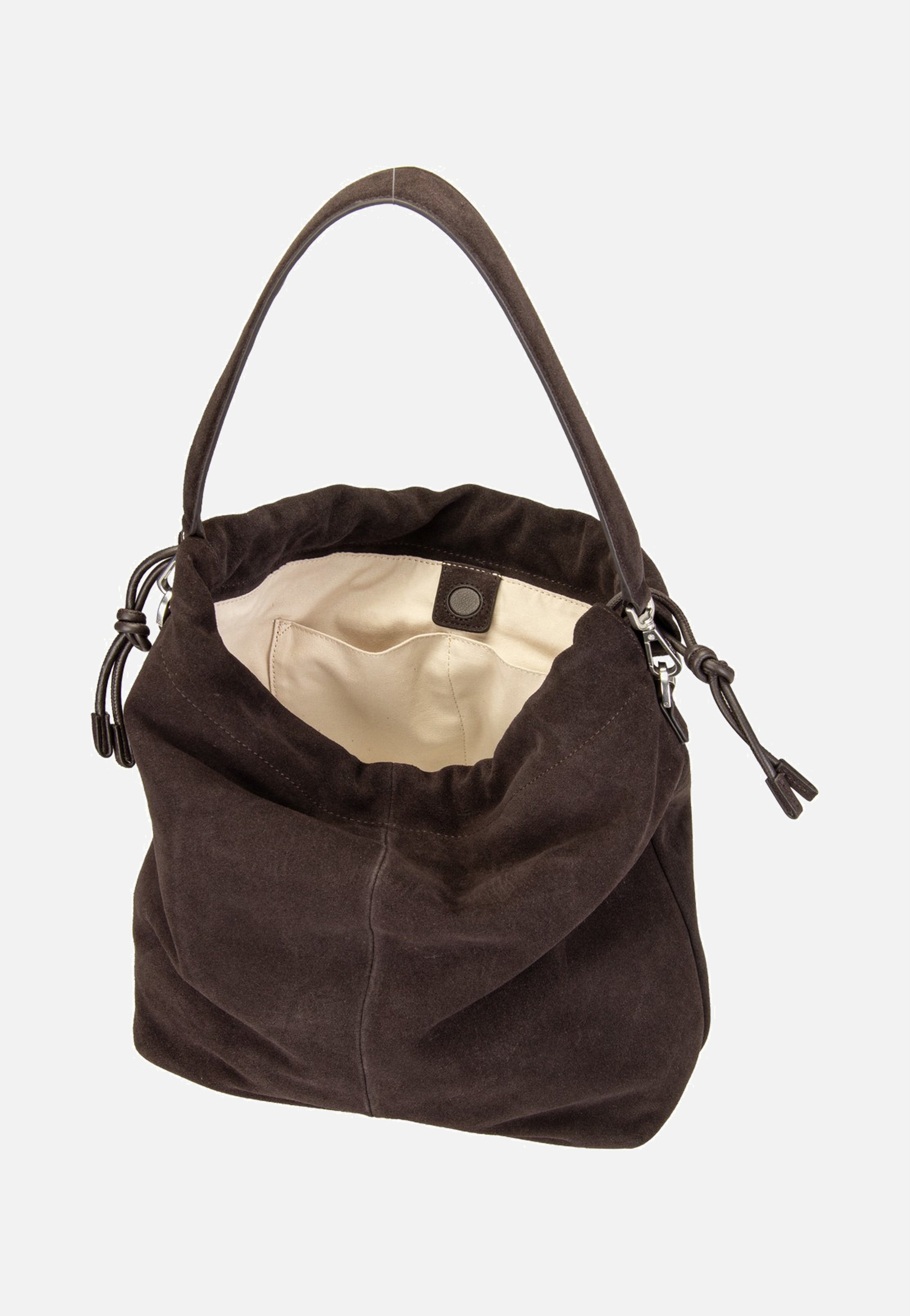 Liebeskind Berlin Lya II Hobo M Hydro Suede Deep Soil Bucket Bag
