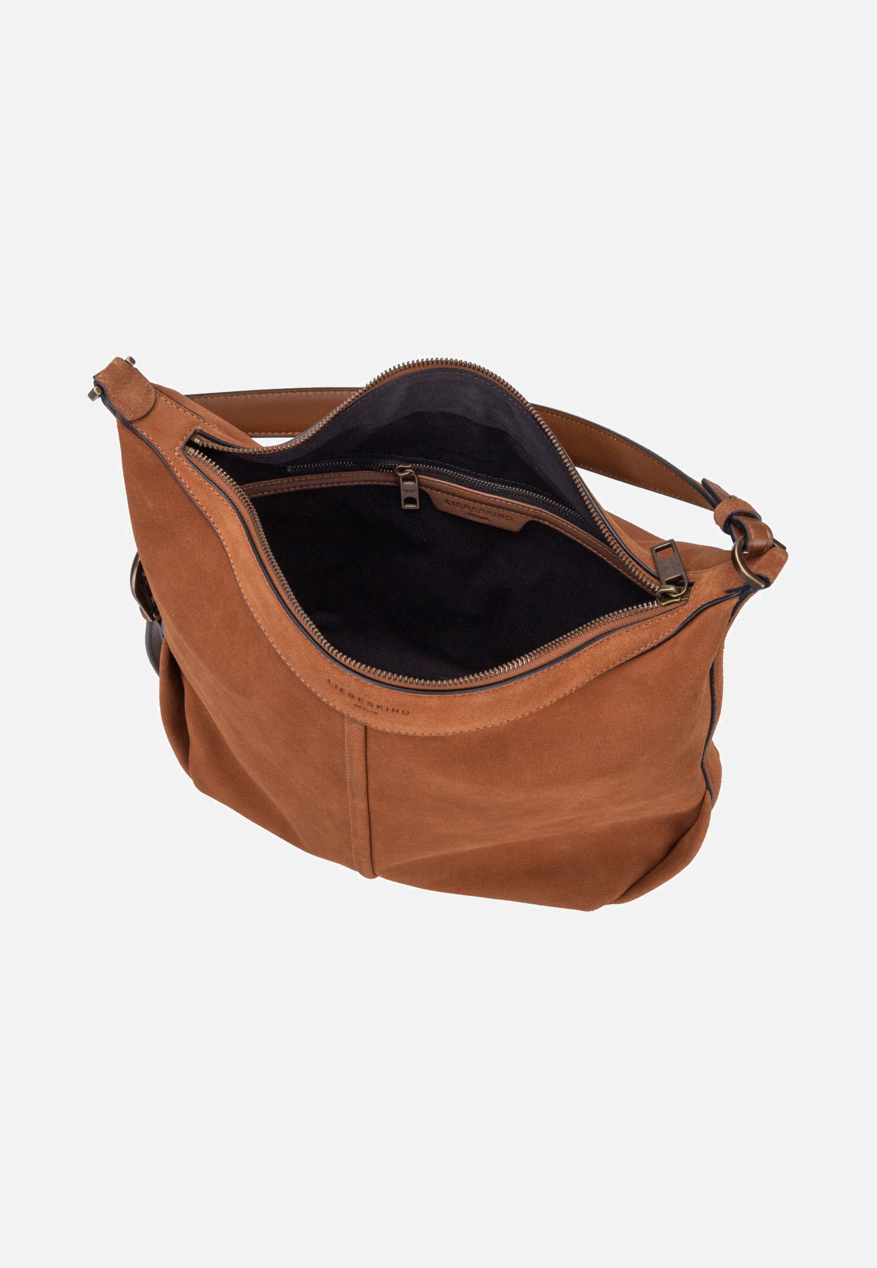 Liebeskind Berlin Paris II Hobo M Hydro Suede Brown Hobo Bag