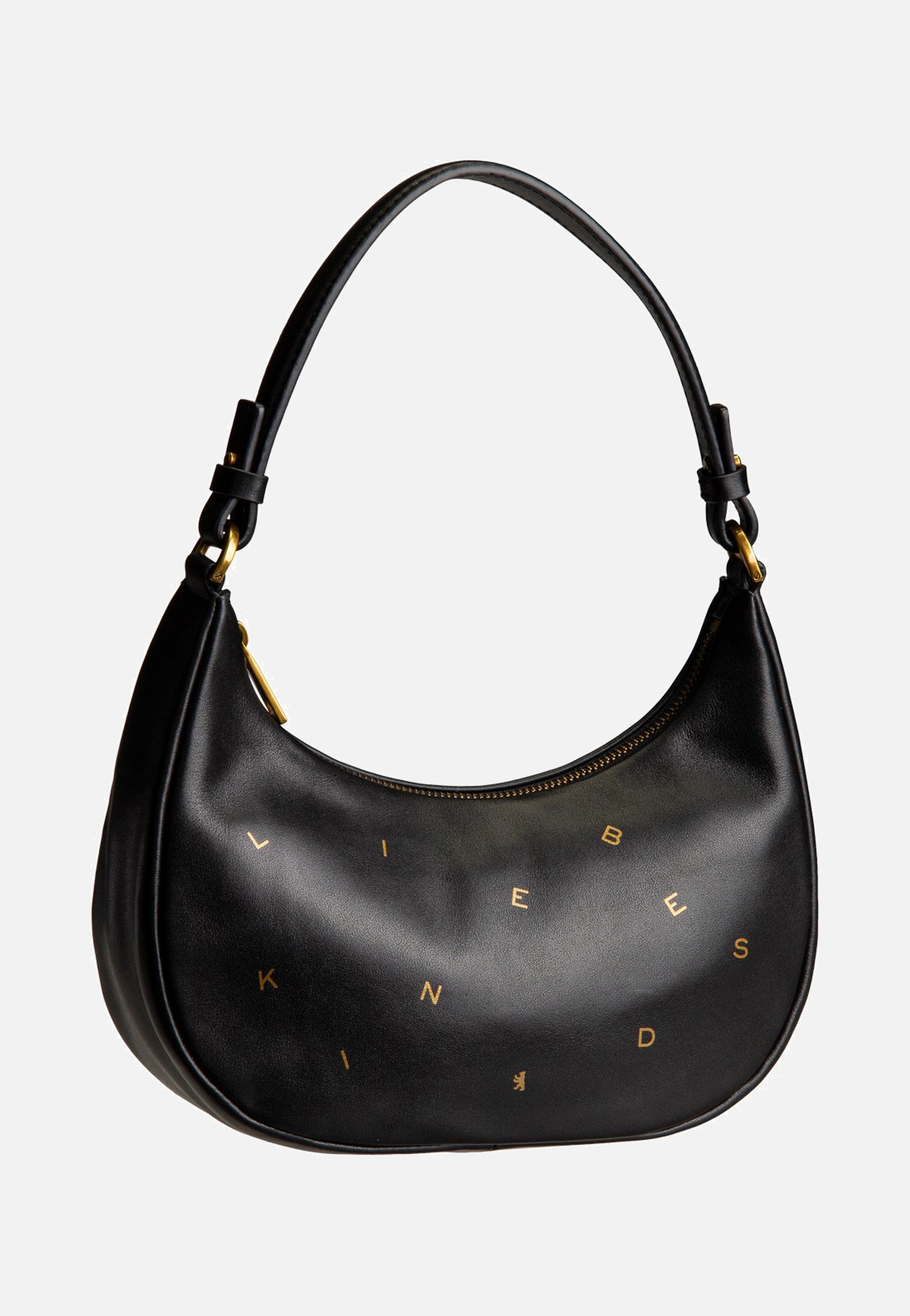 Liebeskind Berlin Dancing Letters XS 2169065 Black Hobo Bag