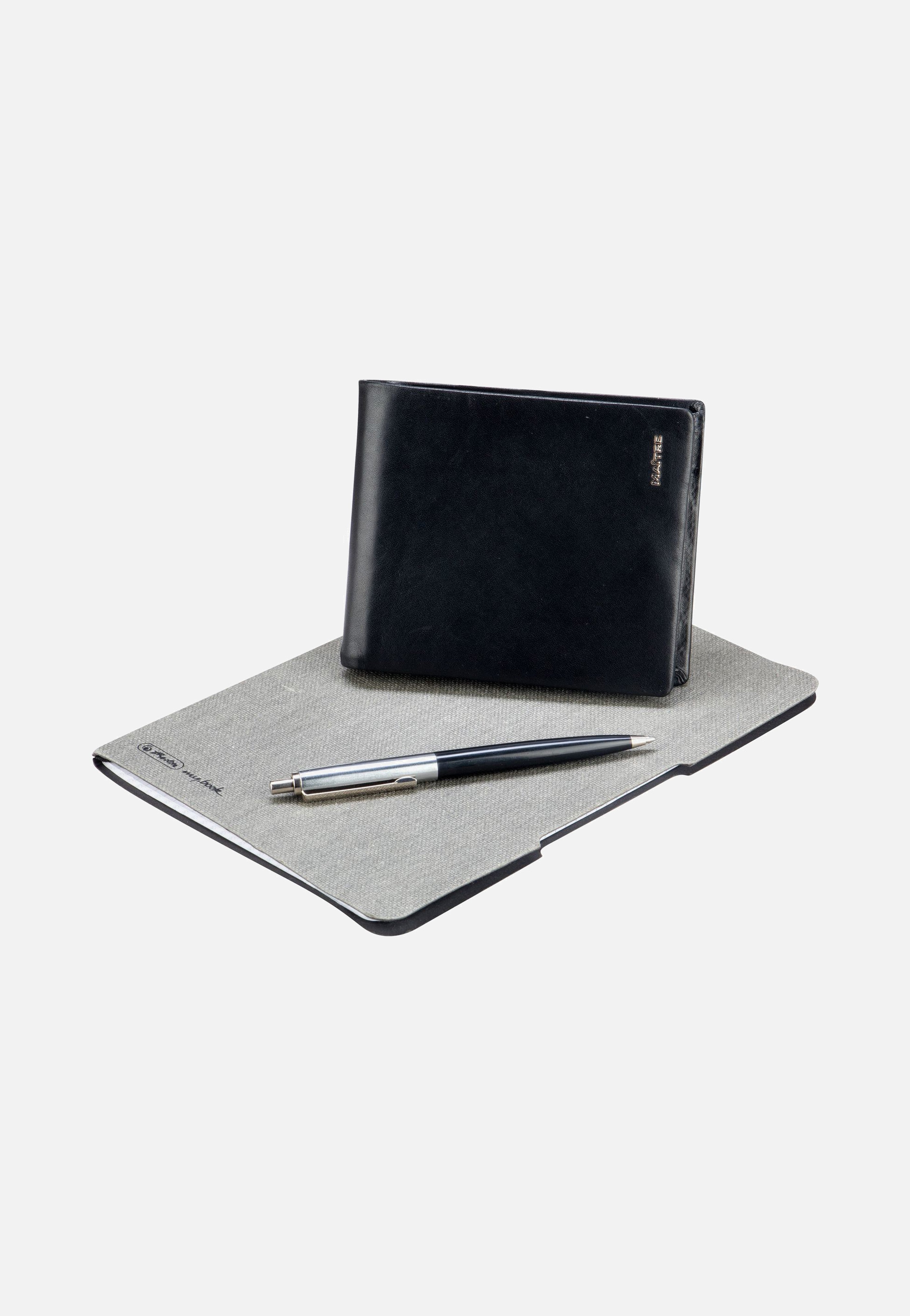 Maître Abtweiler Gathman Billfold H12 Black Portemonnaie