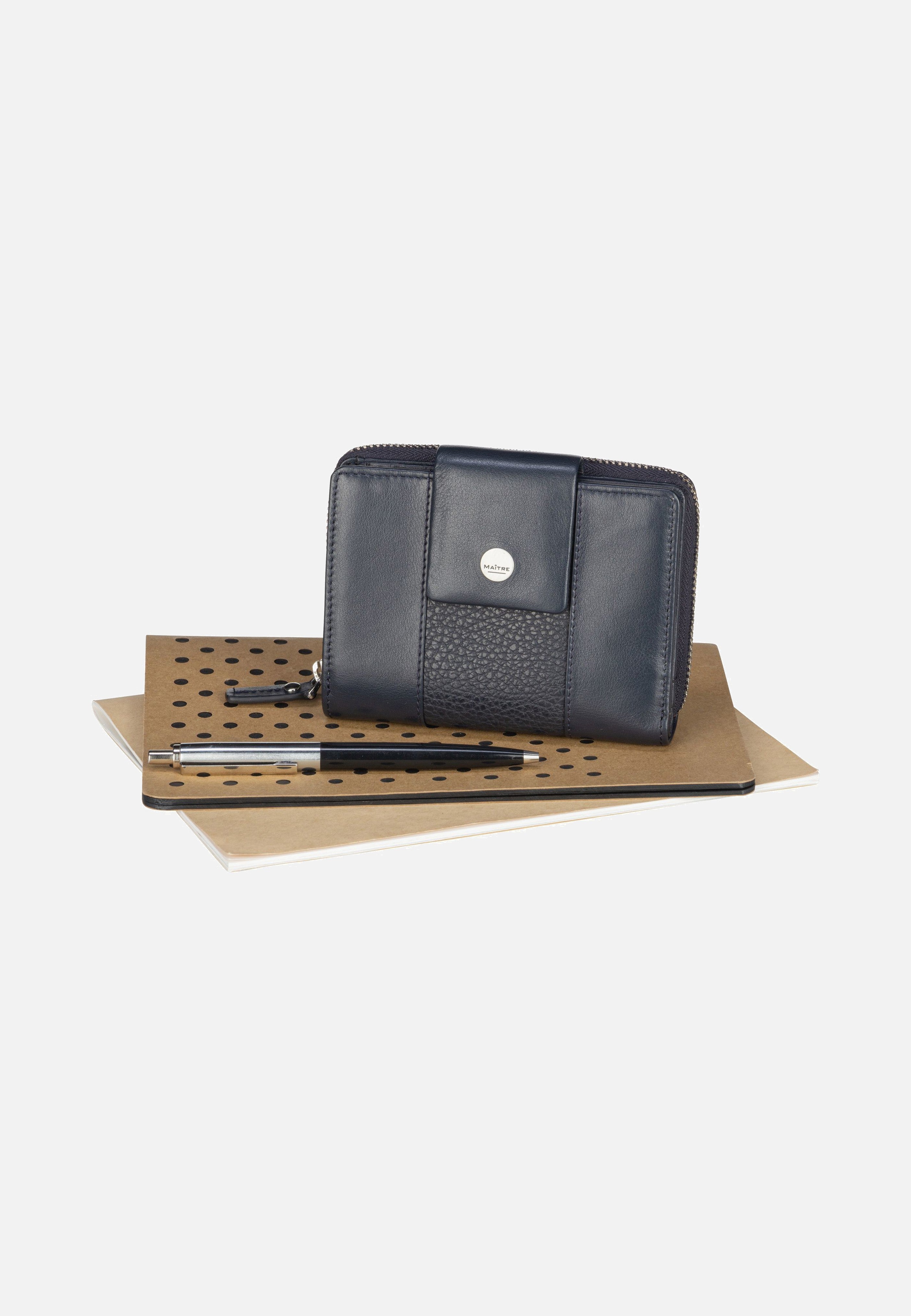 Maître Auen Diethilde Purse MH9FZ Dark Blue Portemonnaie