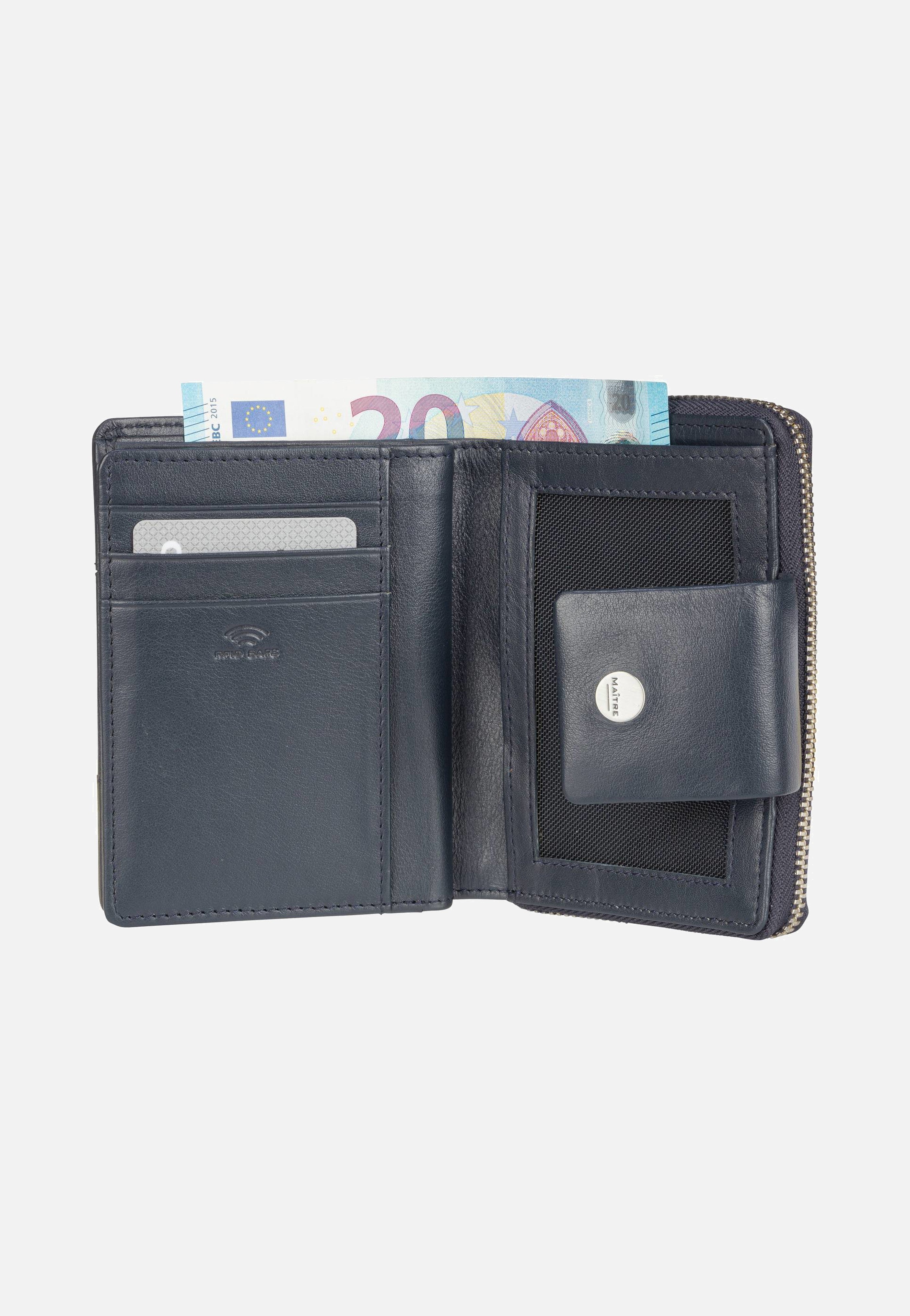 Maître Auen Diethilde Purse MH9FZ Dark Blue Portemonnaie