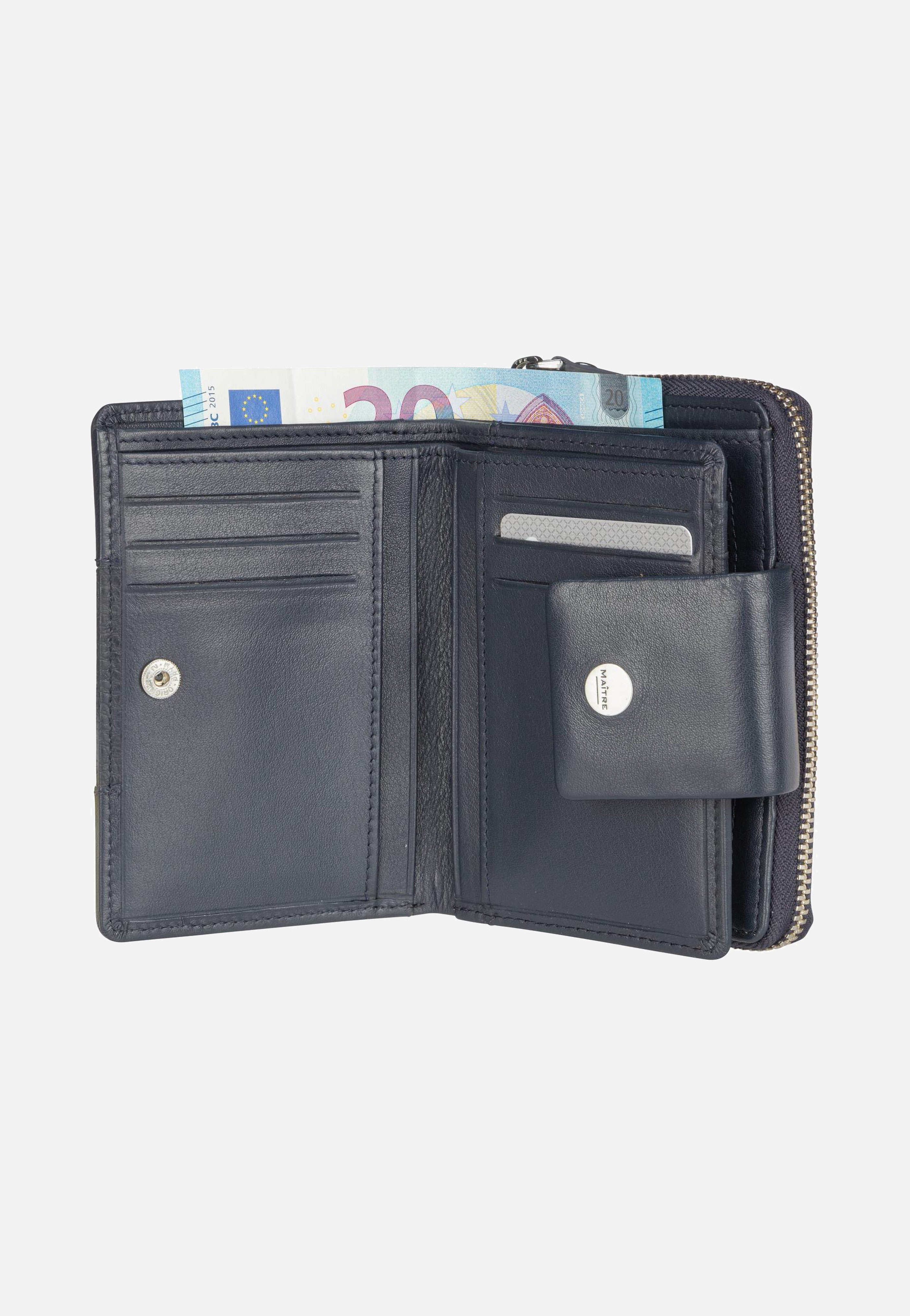 Maître Auen Diethilde Purse MH9FZ Dark Blue Portemonnaie