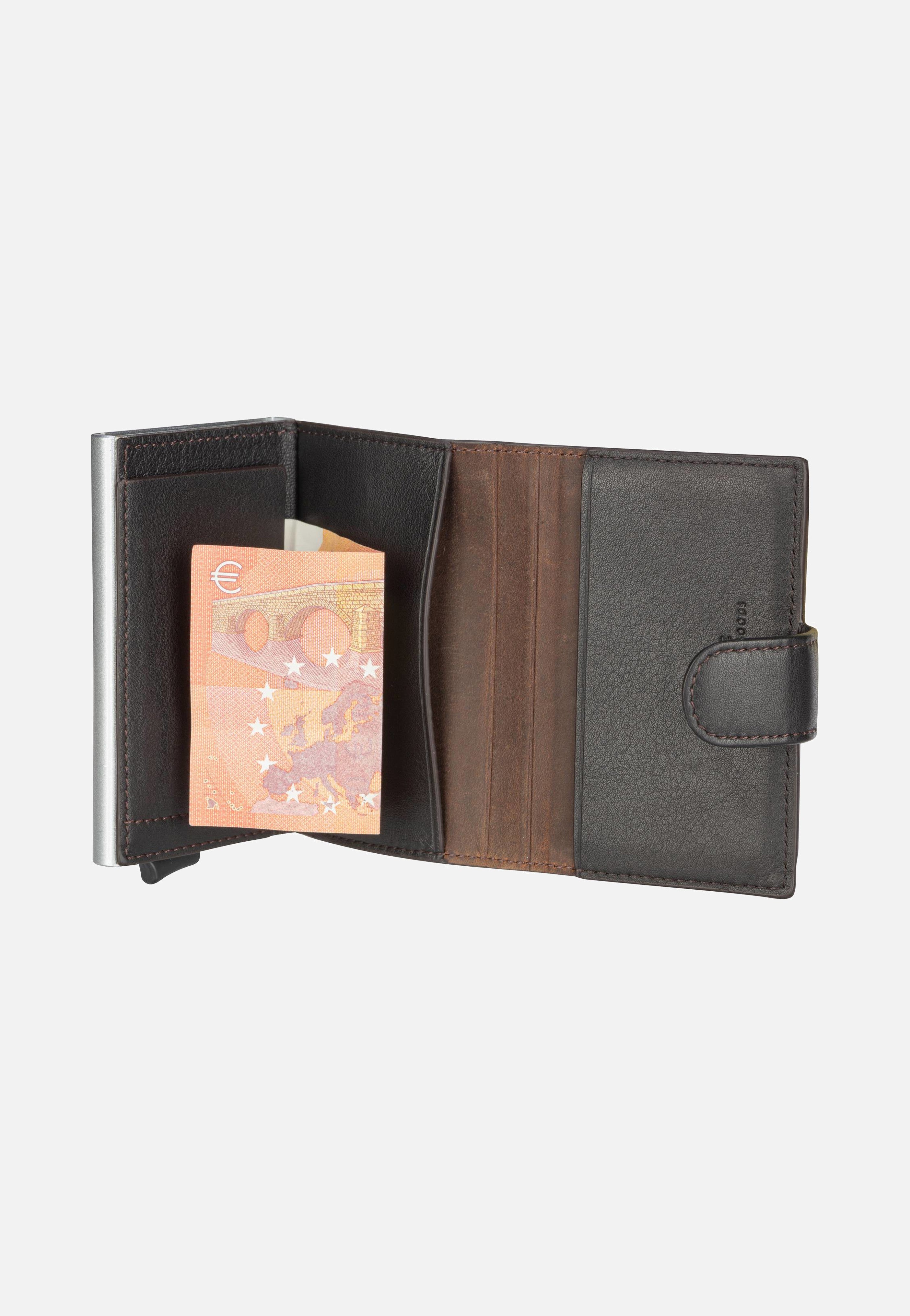 Maître Bundenbach C Three E-Cage SV8F Dark Brown Card Holder