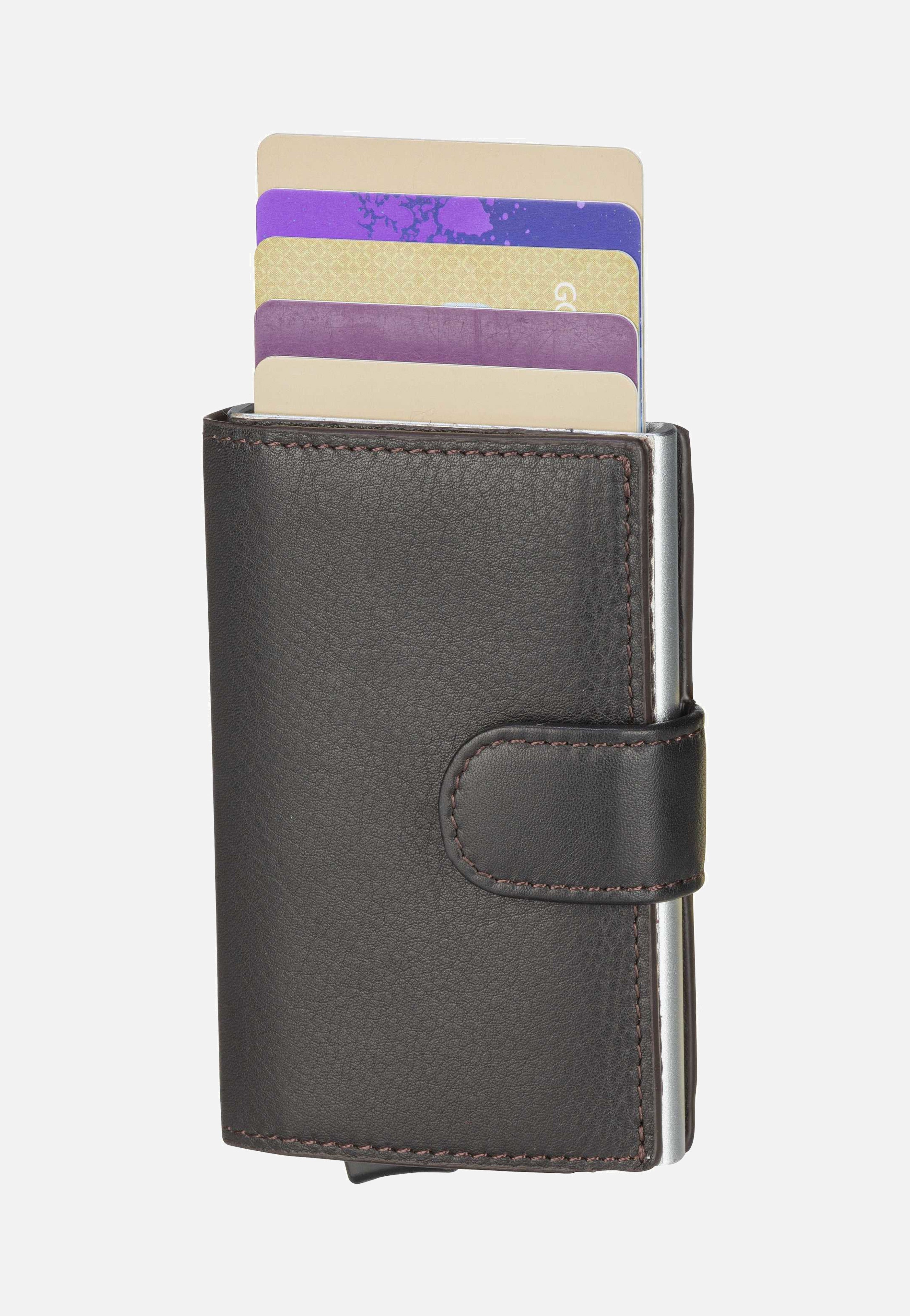 Maître Bundenbach C Three E-Cage SV8F Dark Brown Card Holder