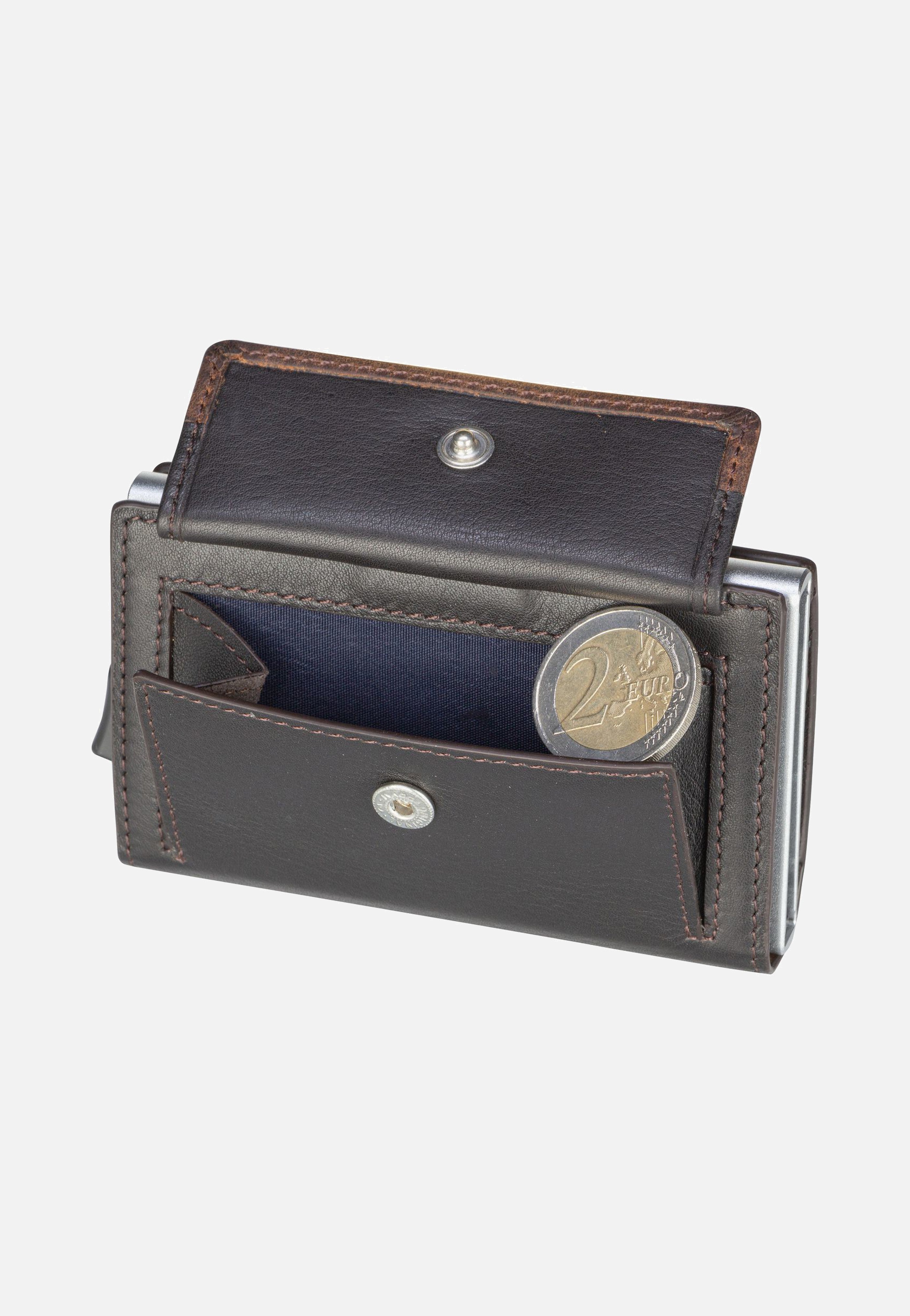 Maître Bundenbach C Three E-Cage SV8F Dark Brown Card Holder