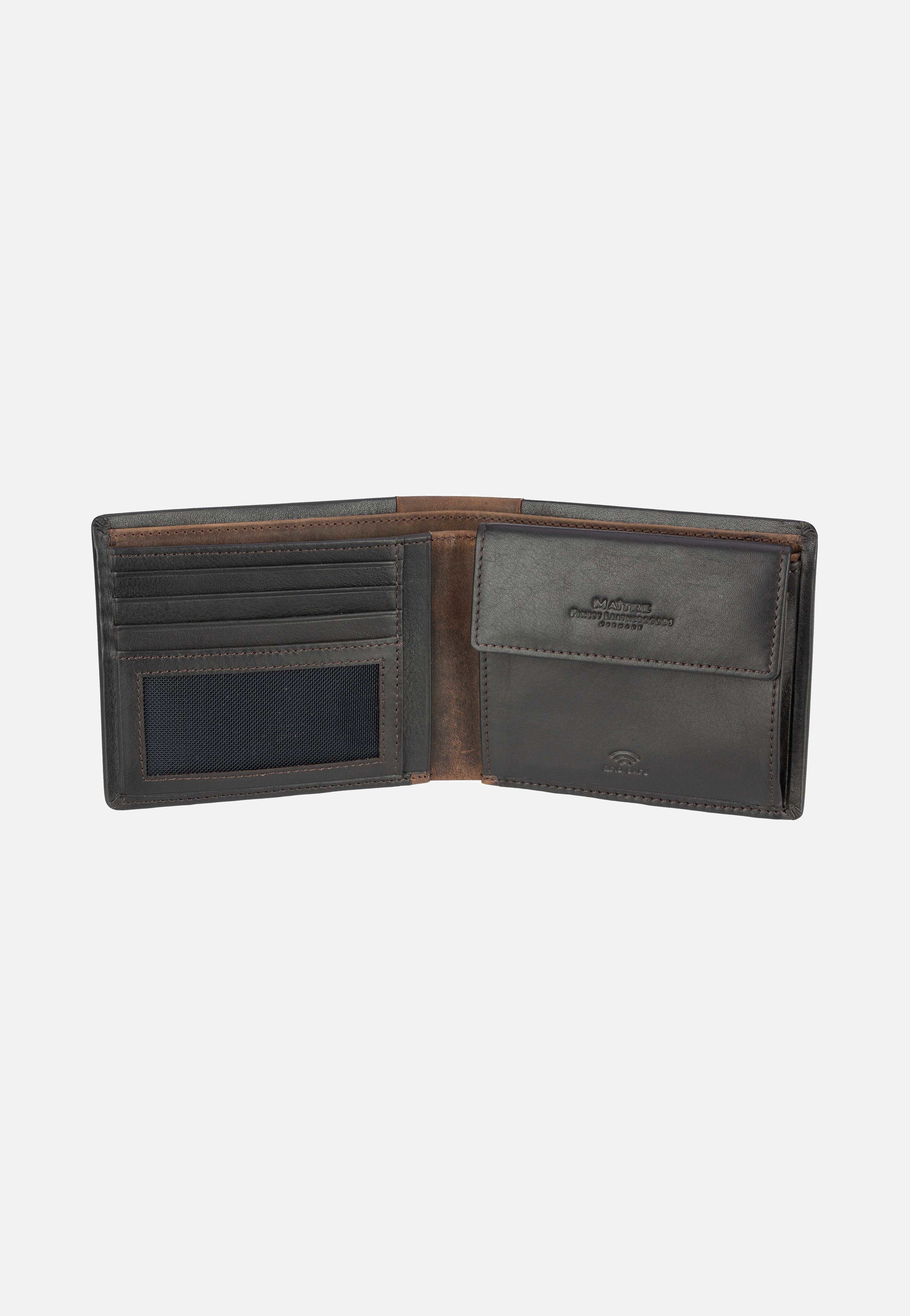 Maître Bundenbach Gandolf Billfold H4 Dark Brown Portemonnaie