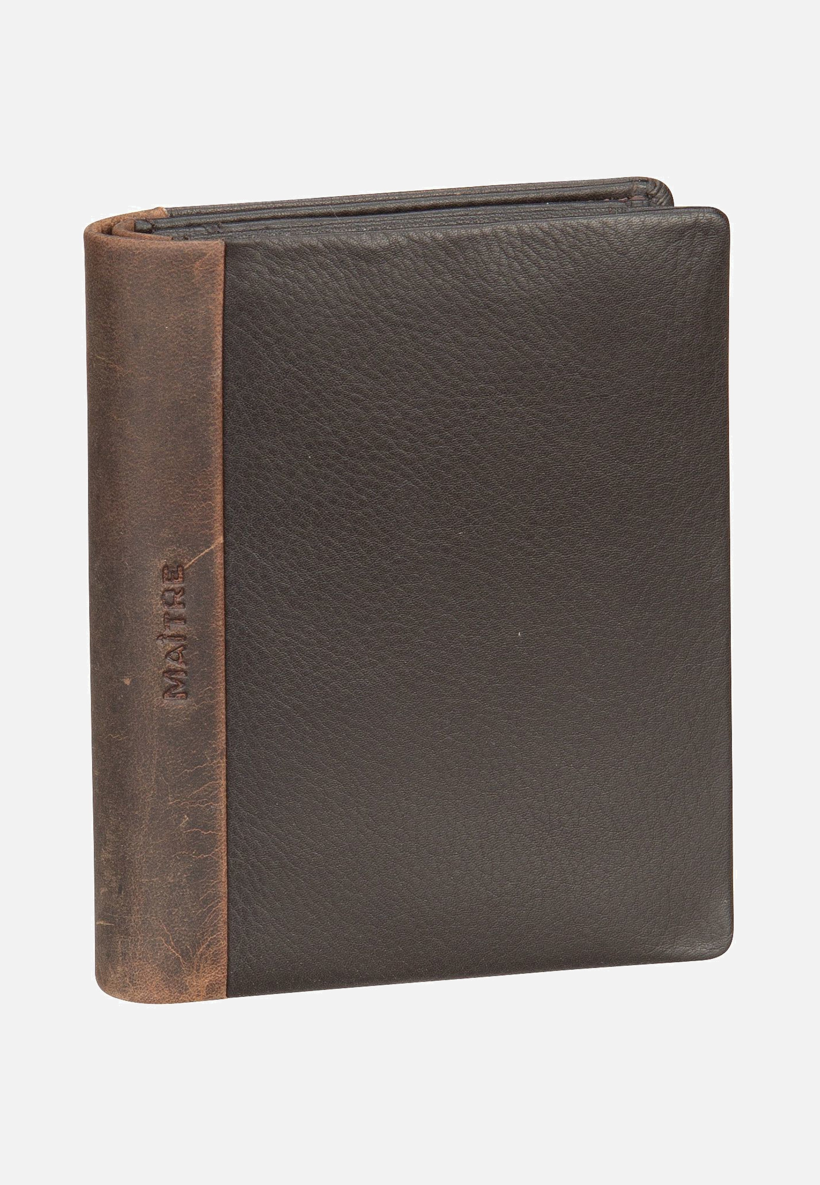 Maître Bundenbach Hainer Billfold V8 Dark Brown Portemonnaie
