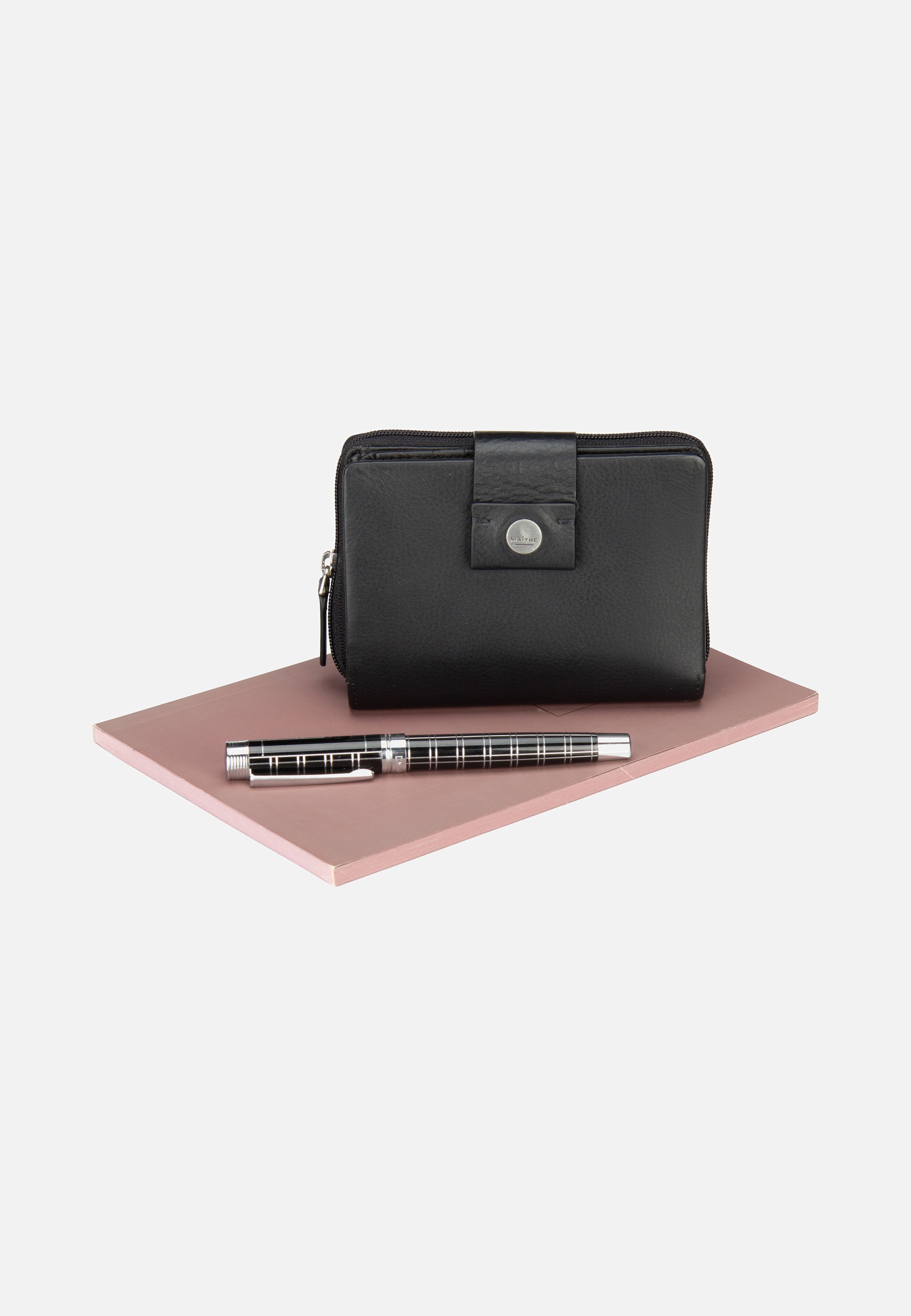 Maître Henau Diethilde Purse MH9FZ Black Portemonnaie