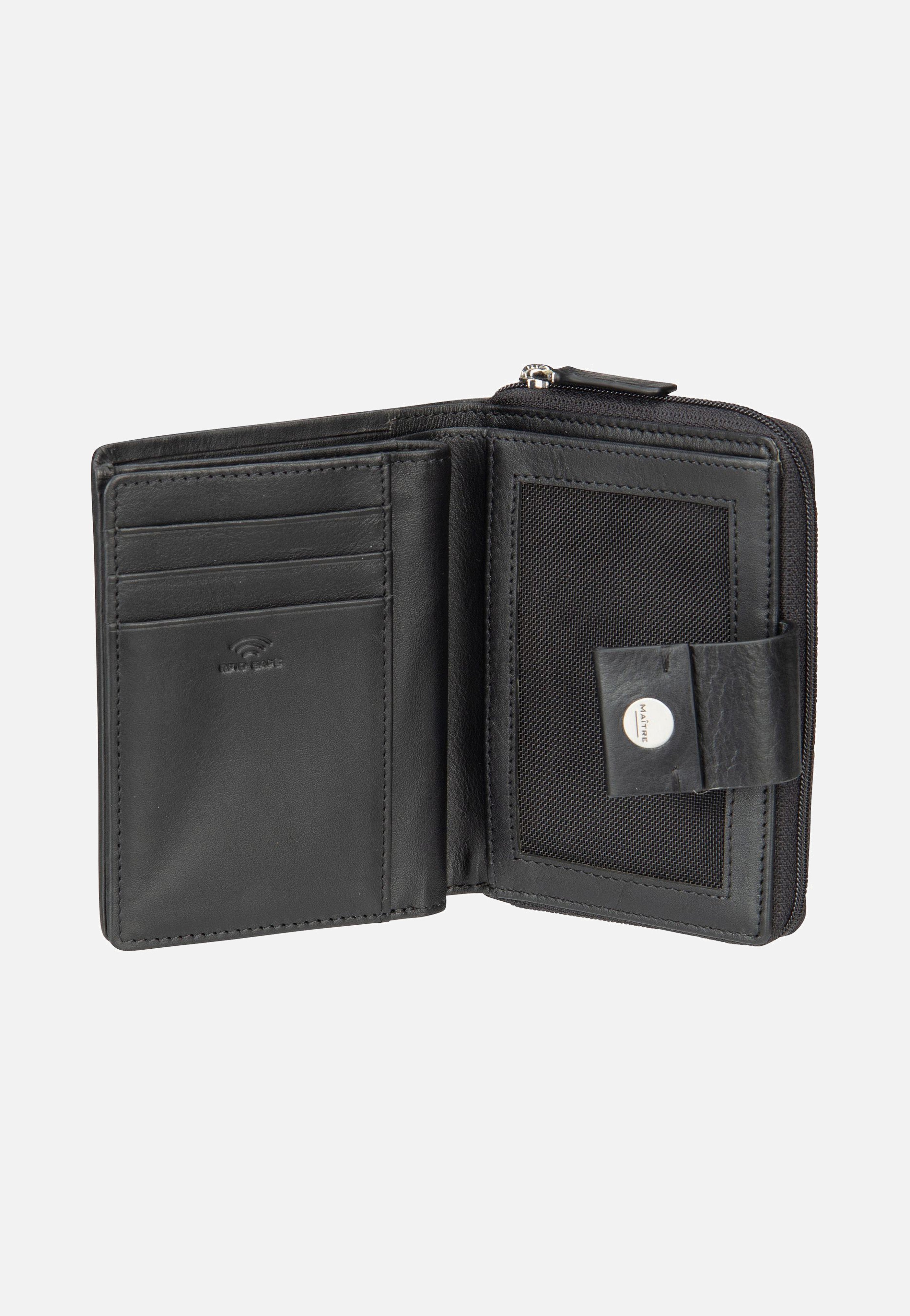 Maître Henau Diethilde Purse MH9FZ Black Portemonnaie