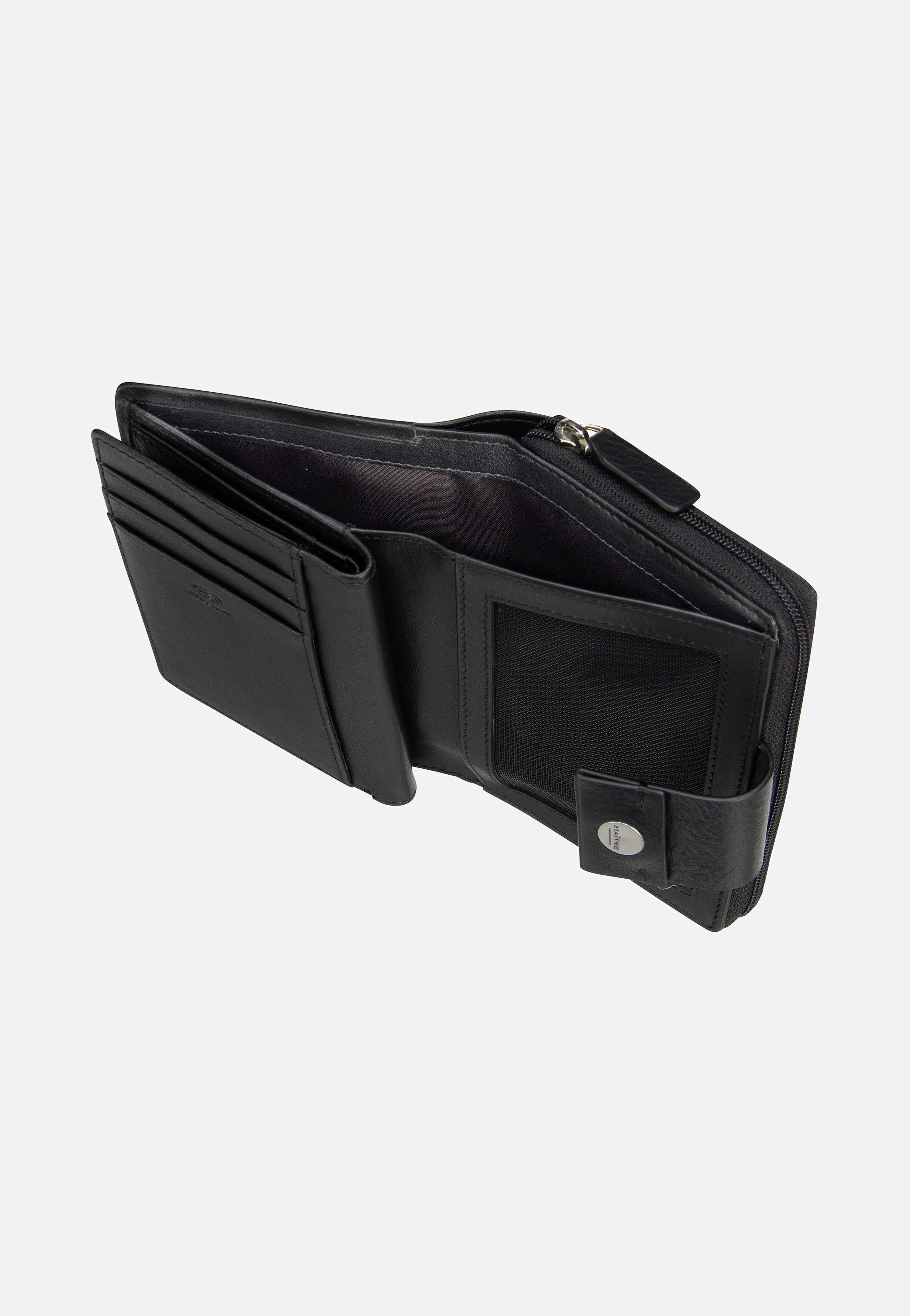 Maître Henau Diethilde Purse MH9FZ Black Portemonnaie