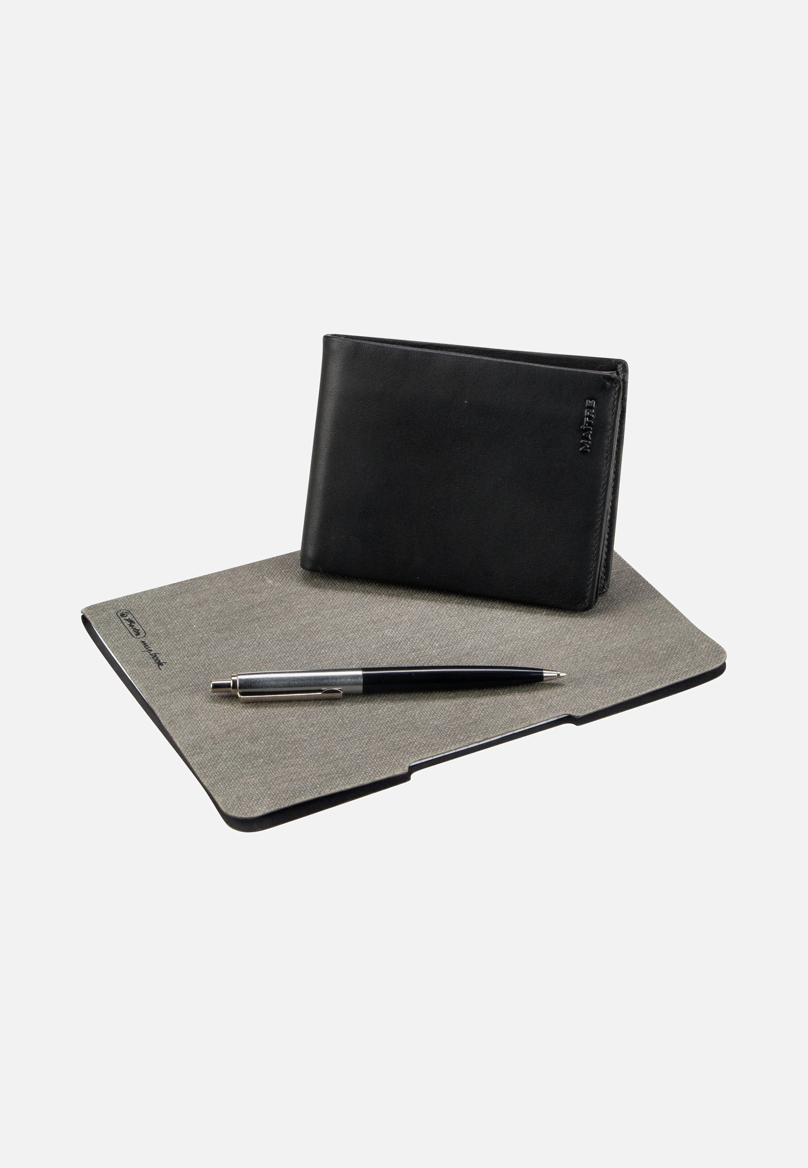 Maître Hundsbach Galbert Billfold H10 Black Portemonnaie