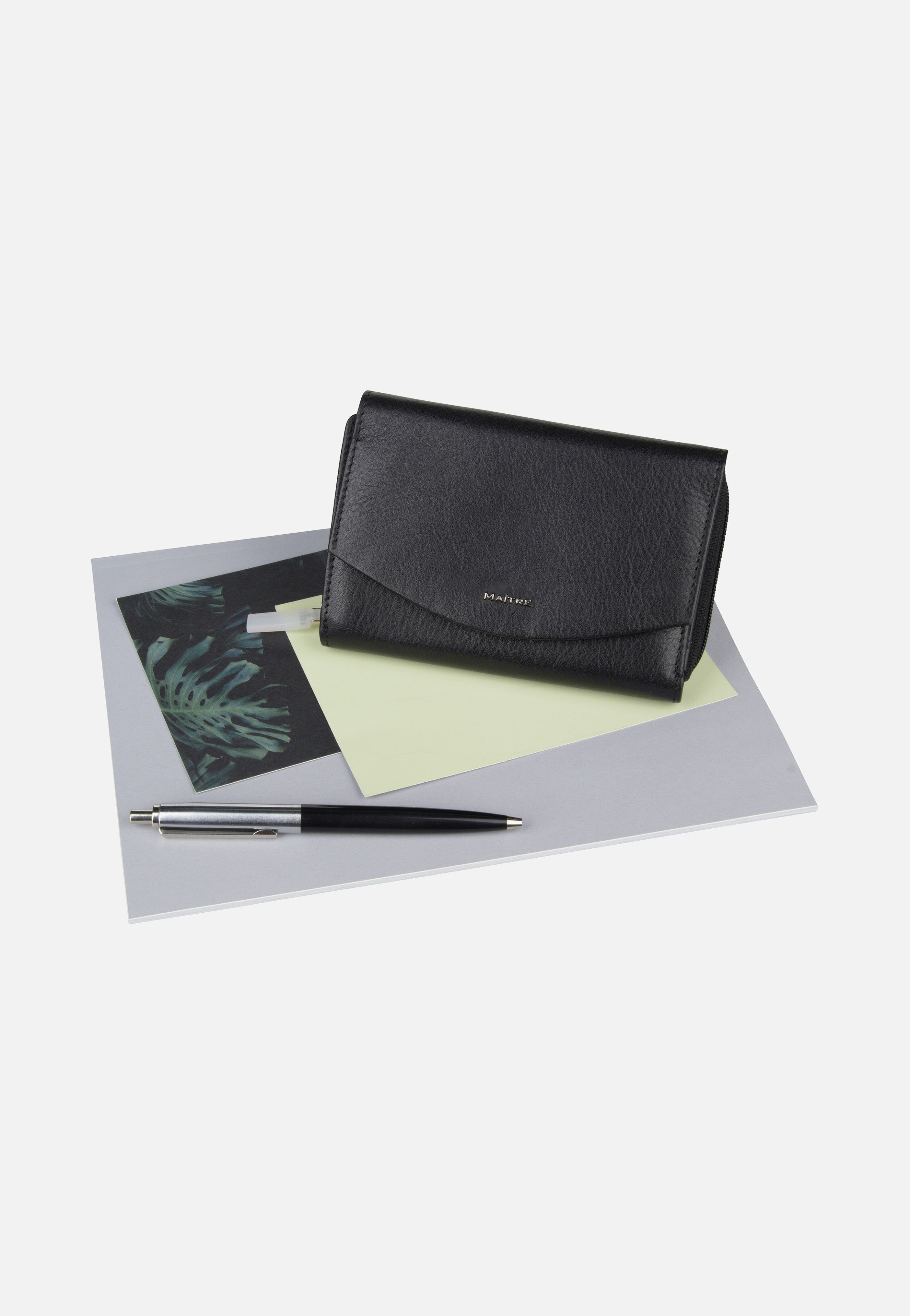 Maître Leisel Dagrete Purse MH14FZ Black Portemonnaie