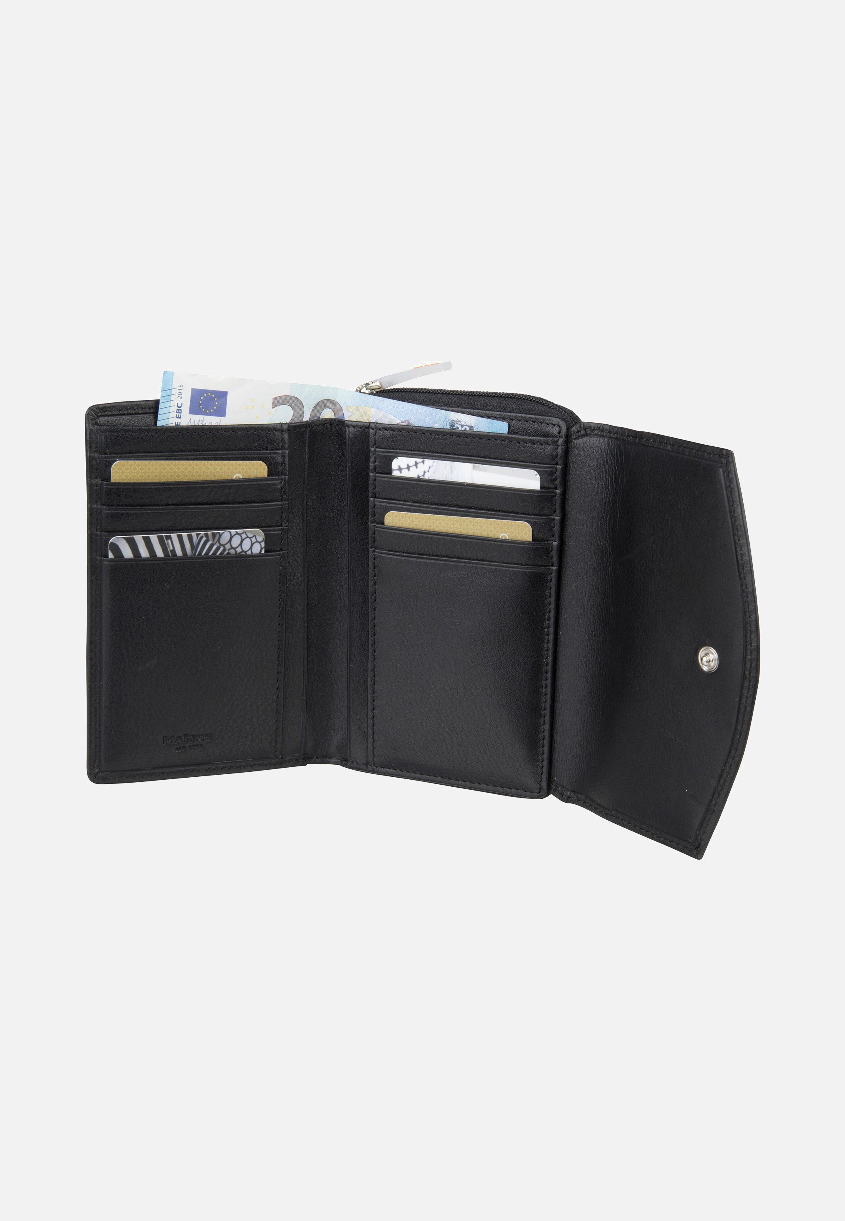 Maître Leisel Dagrete Purse MH14FZ Black Portemonnaie