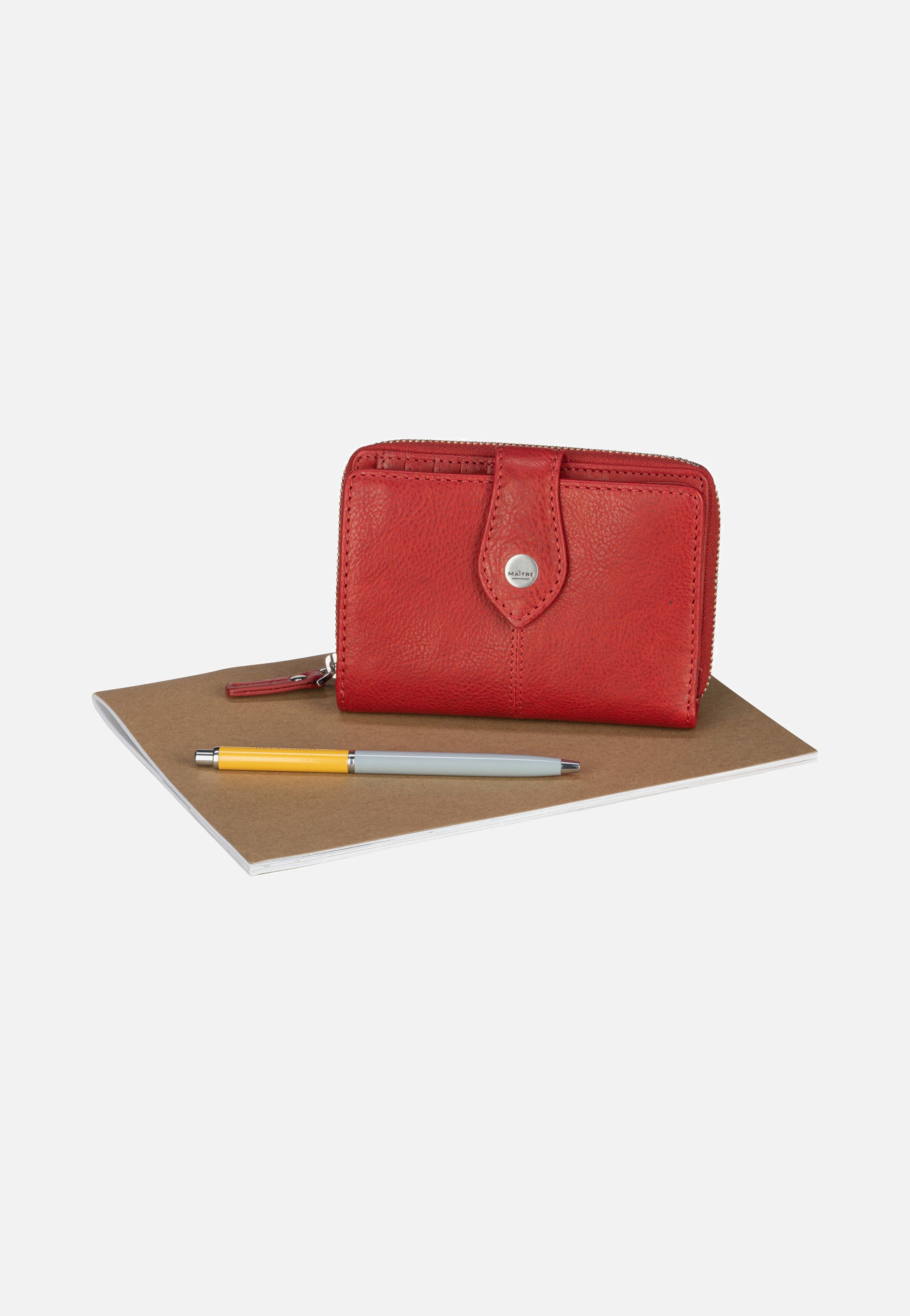 Maître Lemberg Diethilde Purse MH16FZ Red Portemonnaie