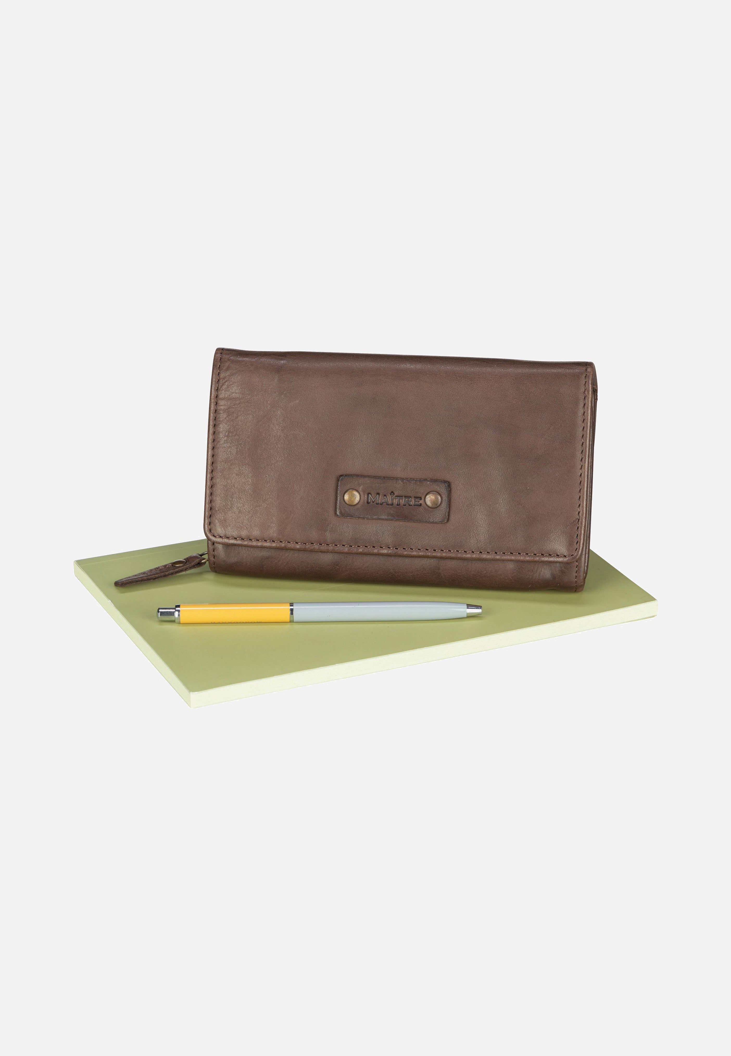 Maître Steinbach Dilara LH11F Dark Brown Portemonnaie