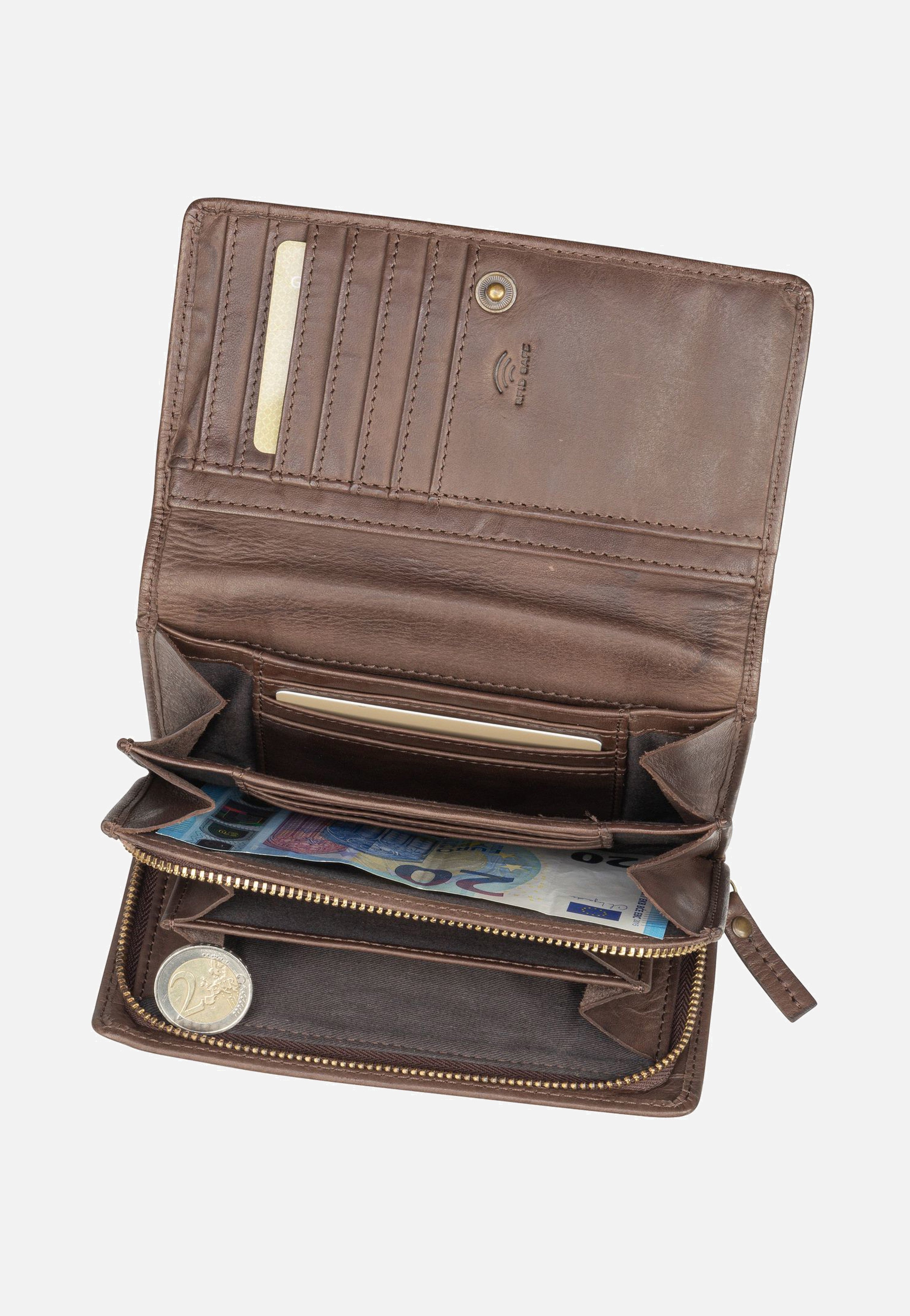Maître Steinbach Dilara LH11F Dark Brown Portemonnaie