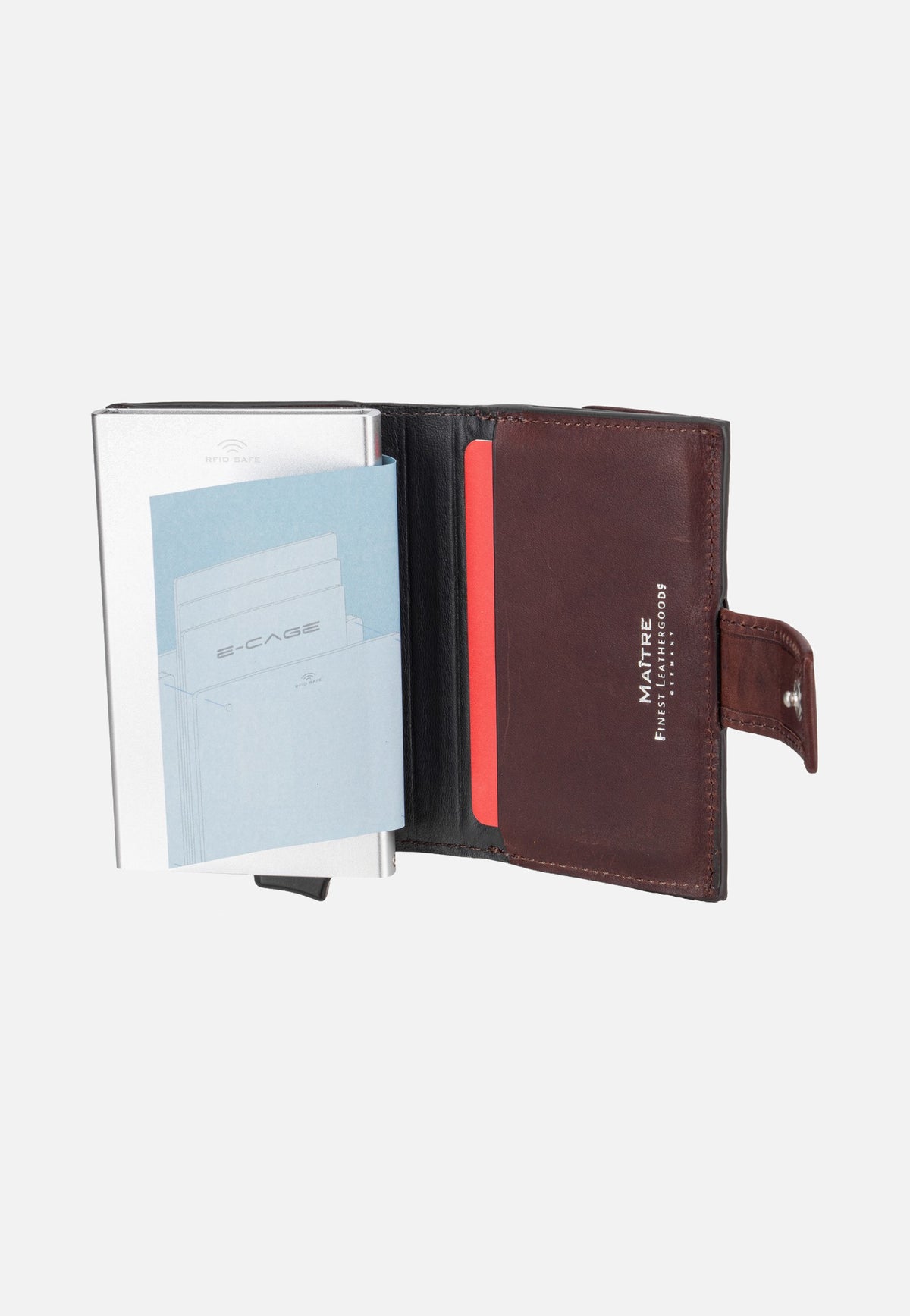 Maître Birkheim C-Three E-Cage SV8 Darkbrown Portemonnaie