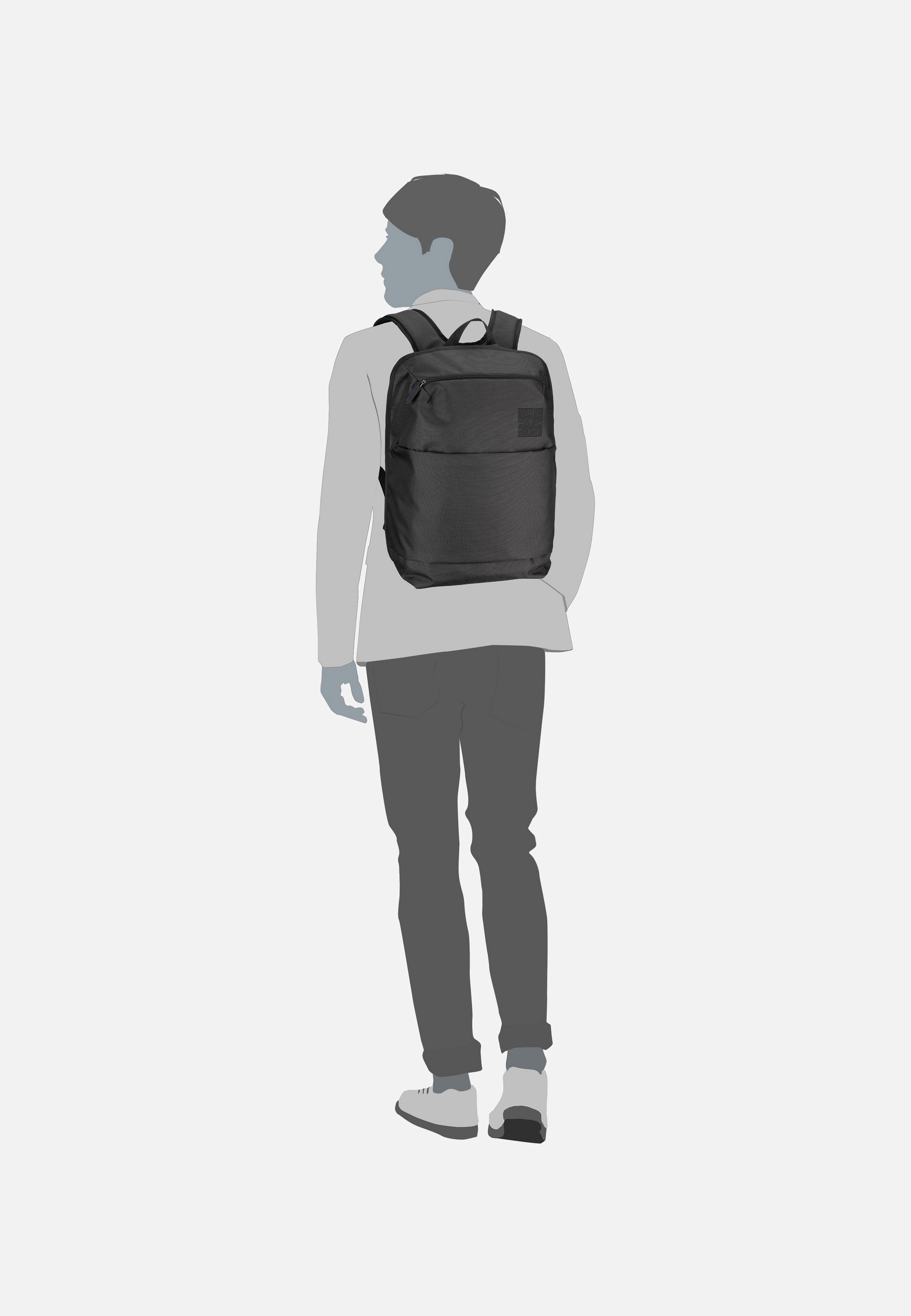 Mandarina Duck District KPT11 Black Ink Rucksack