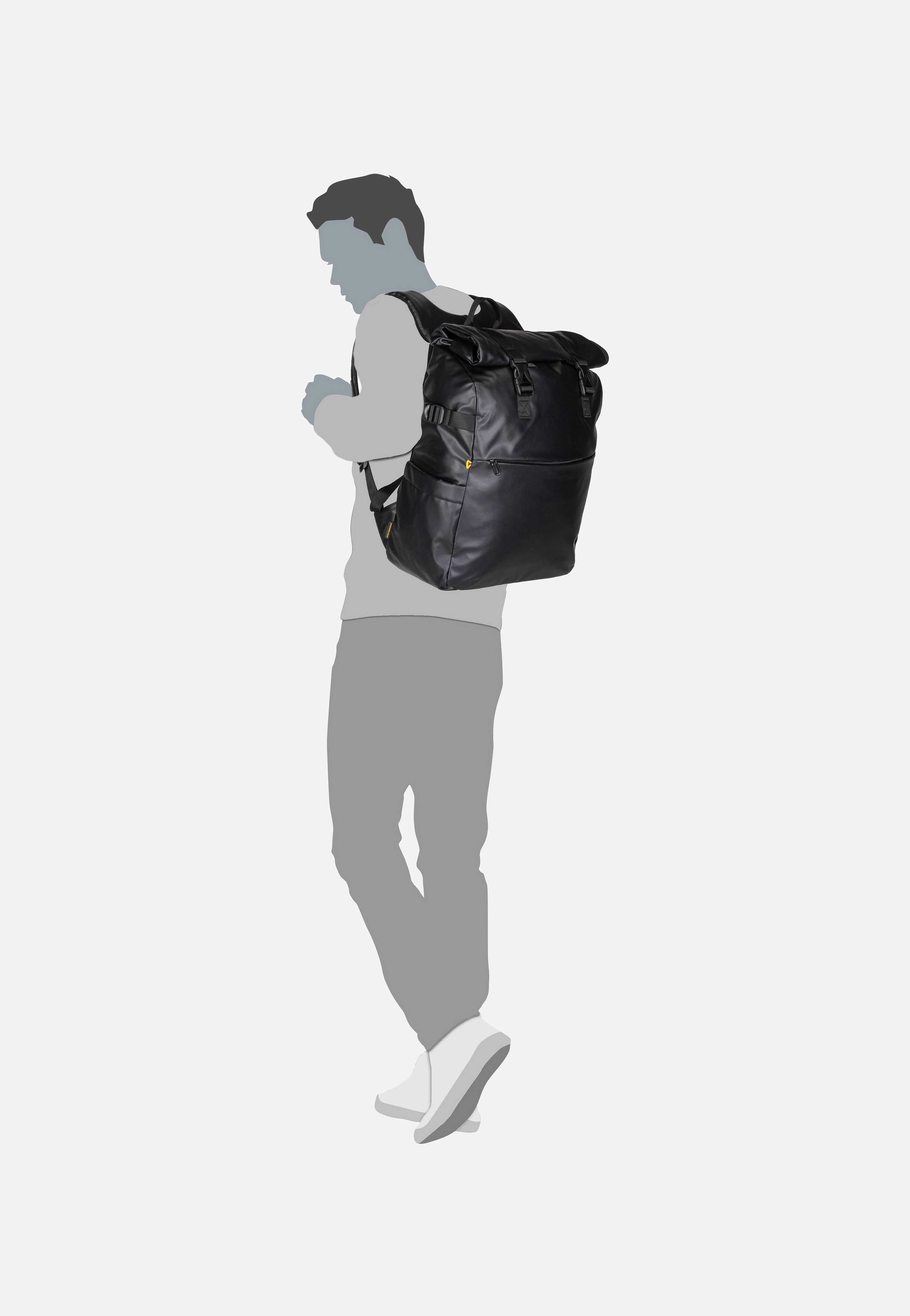 Mandarina Duck Eco Coated OST09 Black Rucksack