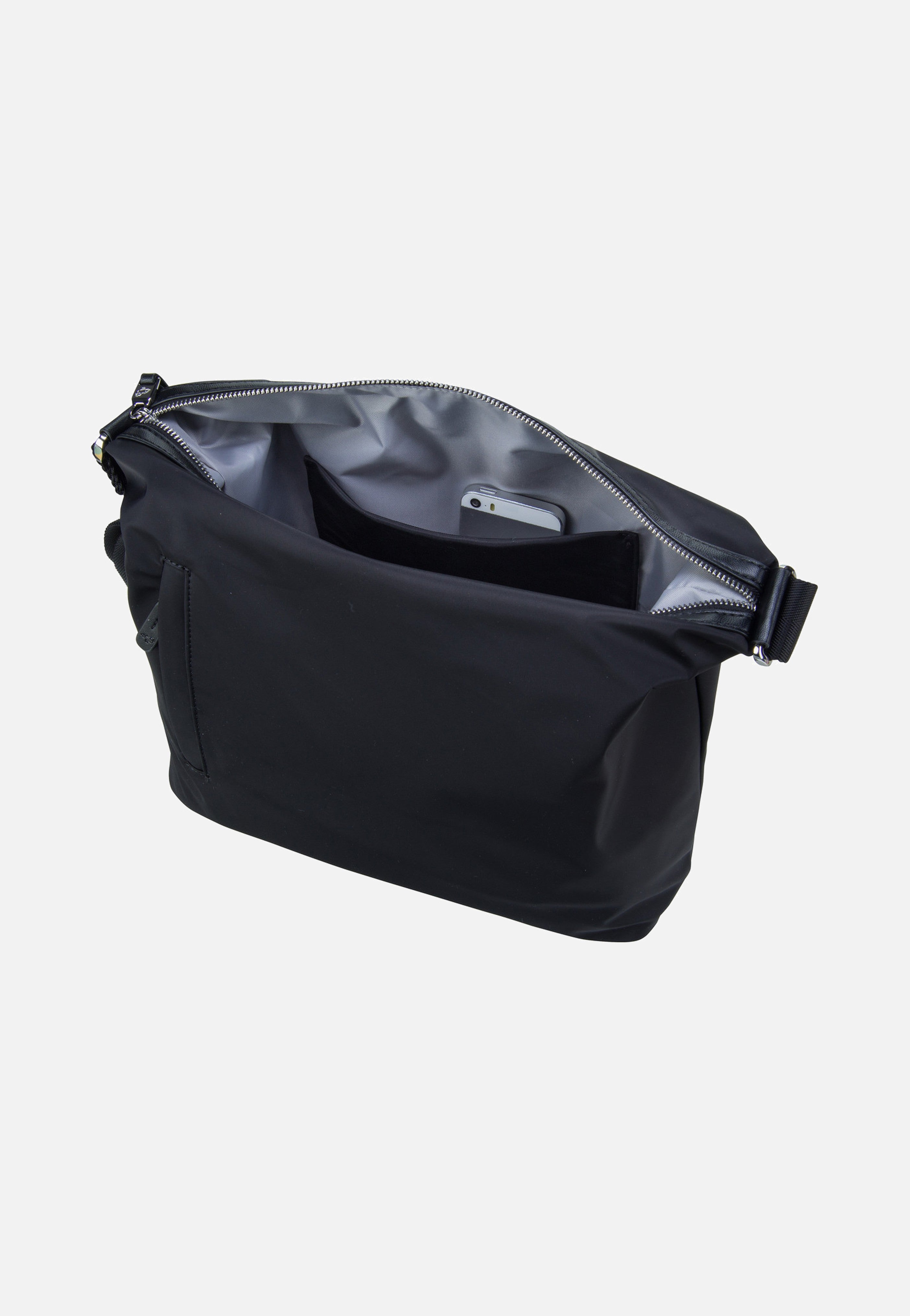 Mandarina Duck Hunter Medium Hobo VCT05 Black Beuteltasche