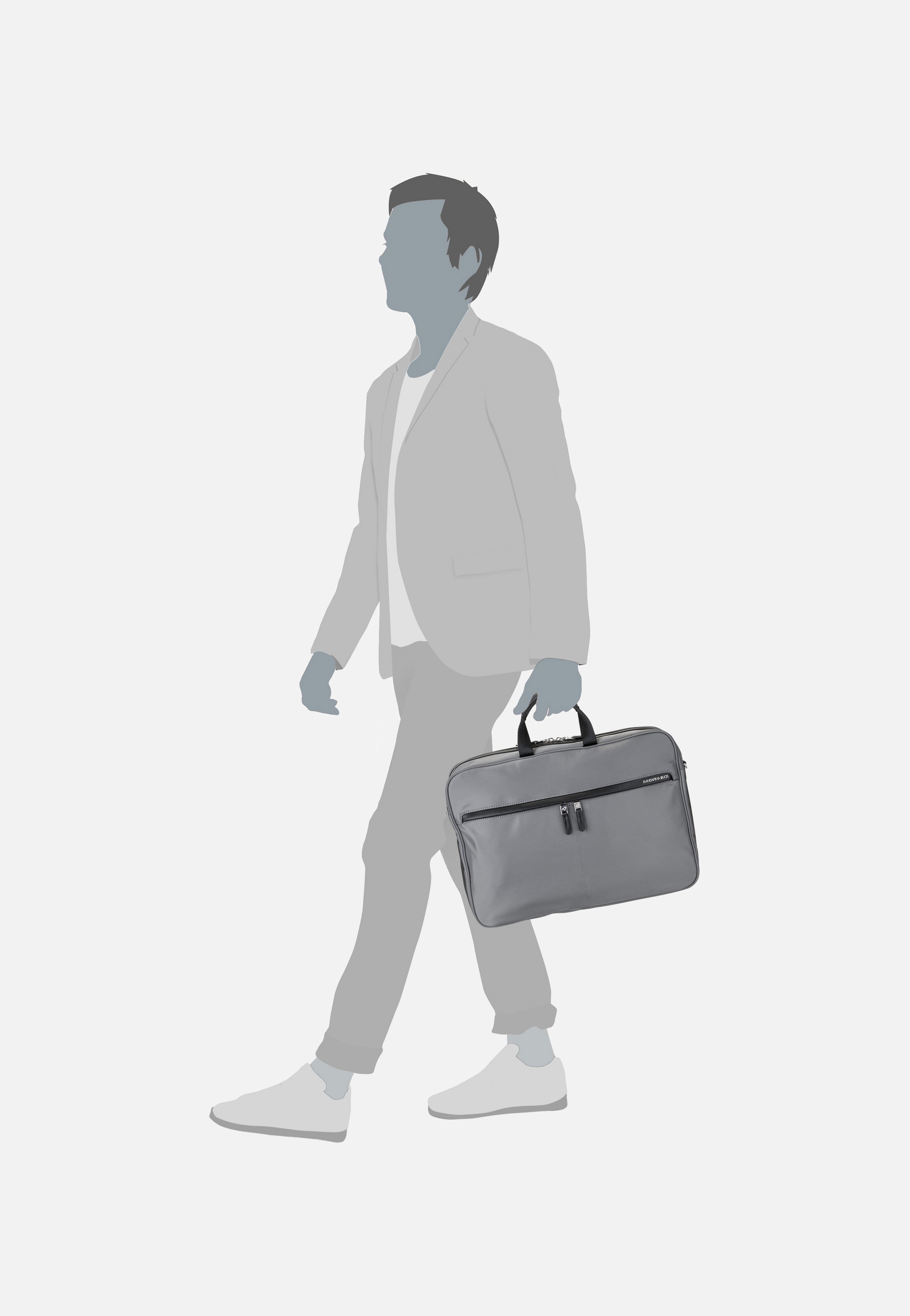Mandarina Duck Hunter Urban Briefcase HWC02 Smoked Pearl Aktentasche