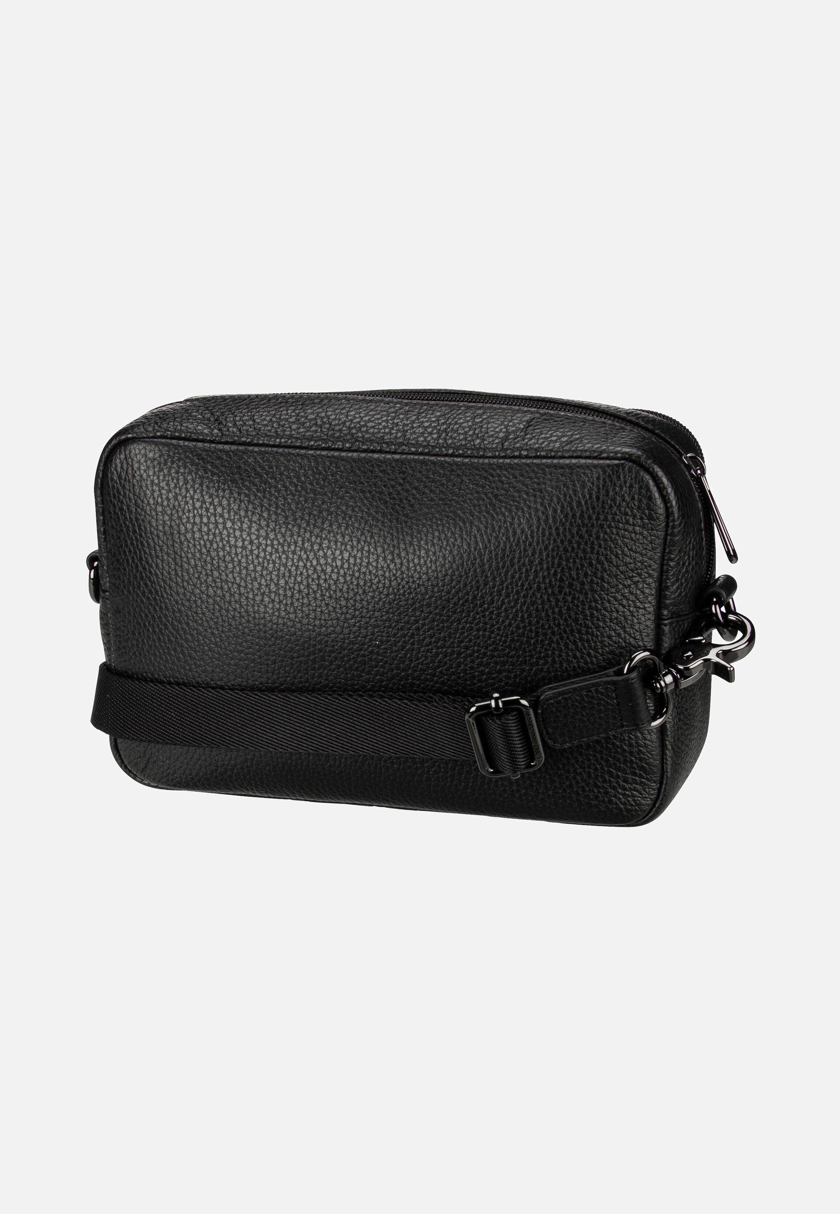 Mandarina Duck Mellow Leather Camera Case FZT11 Nero Umhängetasche
