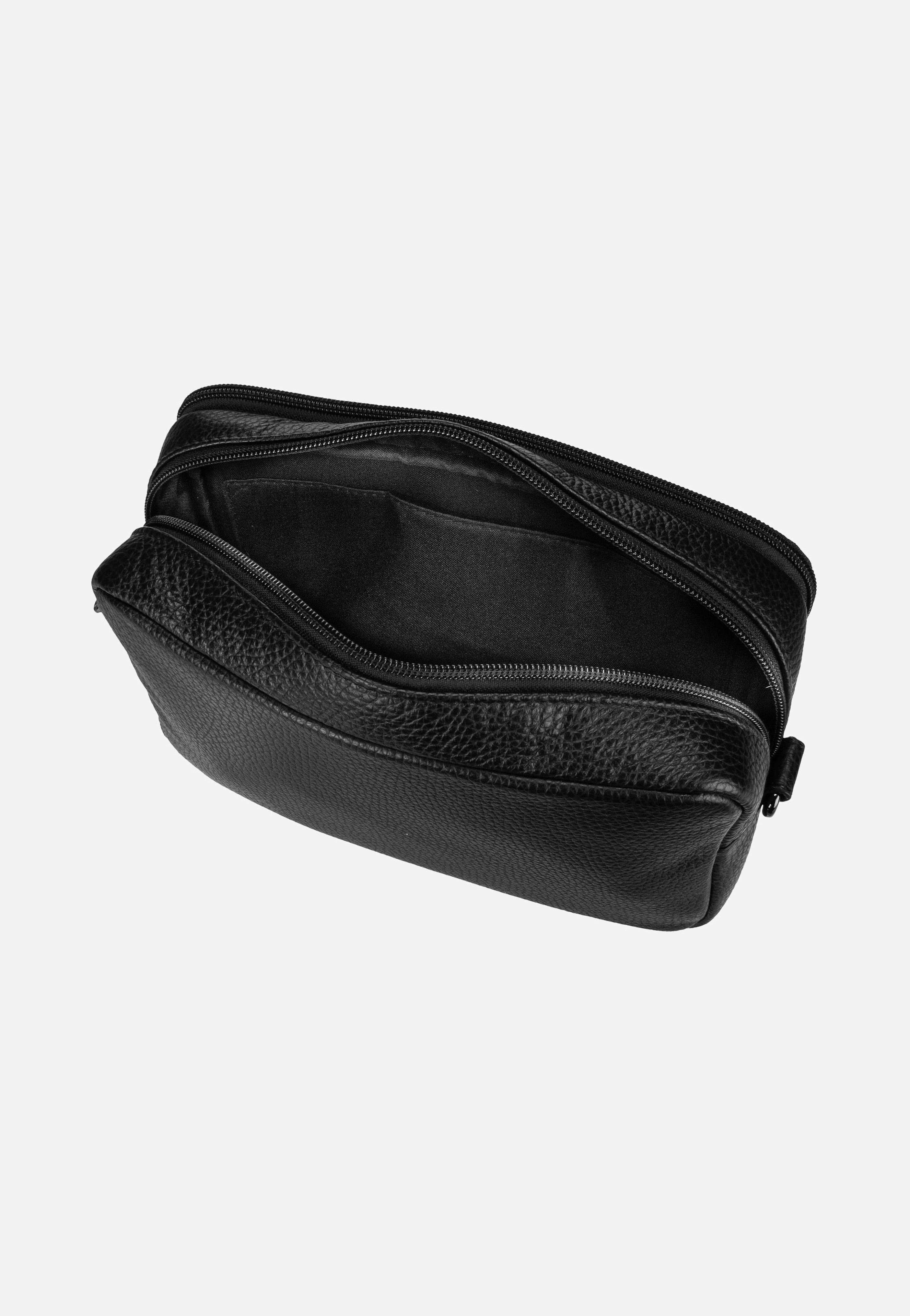 Mandarina Duck Mellow Leather Camera Case FZT11 Nero Umhängetasche