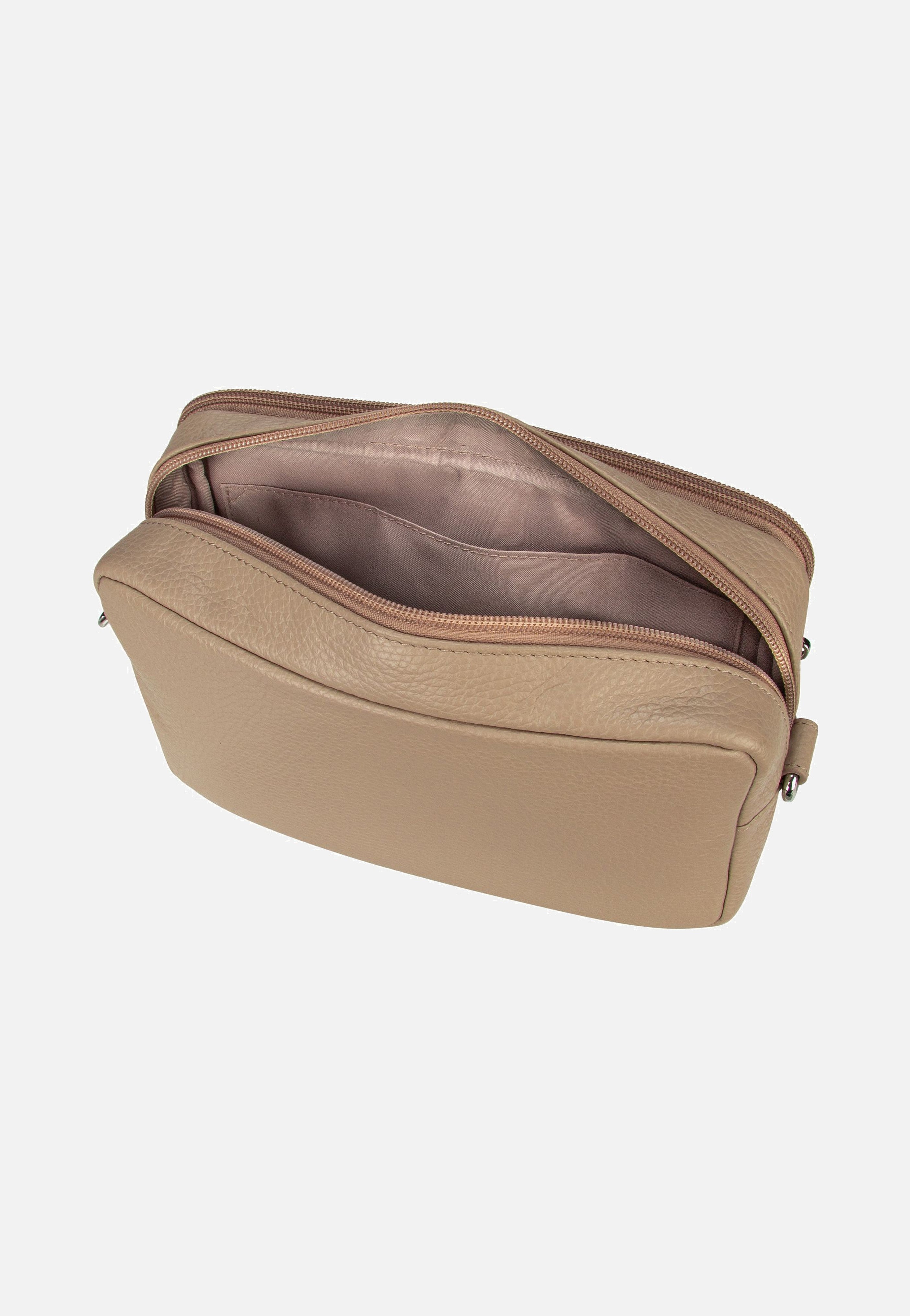 Mandarina Duck Mellow Leather Camera Case FZT11 Warm Taupe Umhängetasche