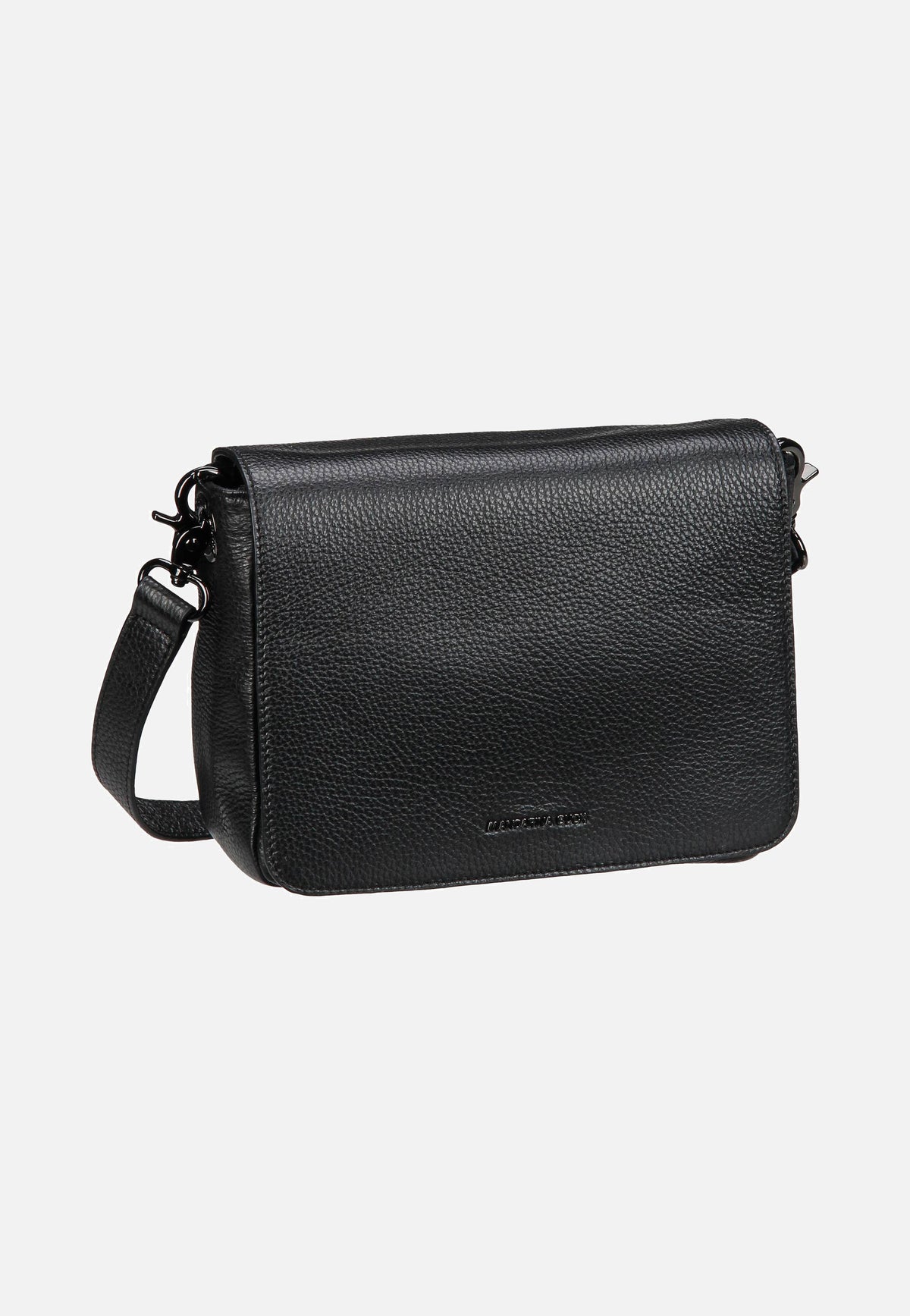 Mandarina Duck Mellow Leather Hunting Bag FZT69 Nero Umhängetasche